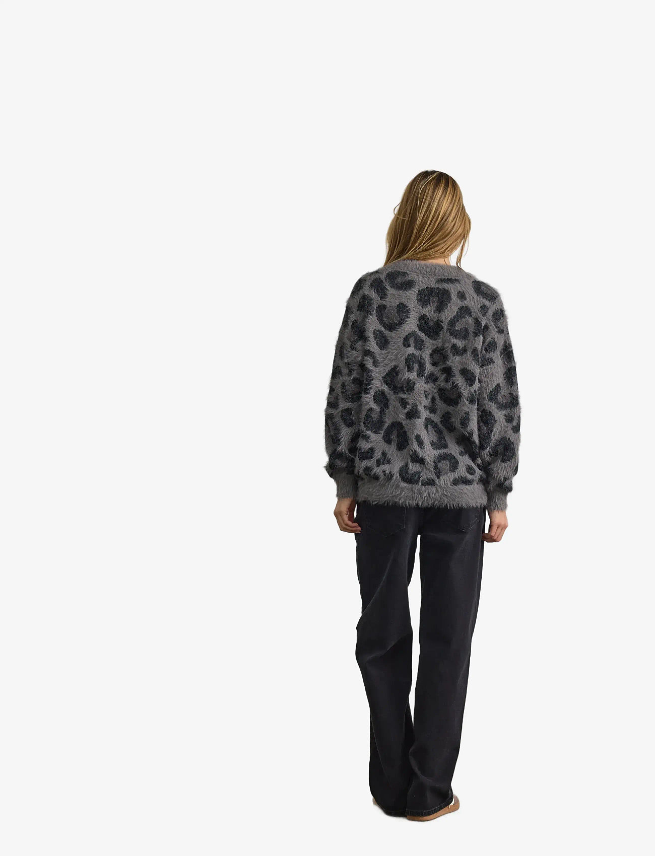 NOISY MAY - NMFLYNN L/S V-NECK KNIT CARDIGAN NOOS - kardiganid - charcoal gray - 2