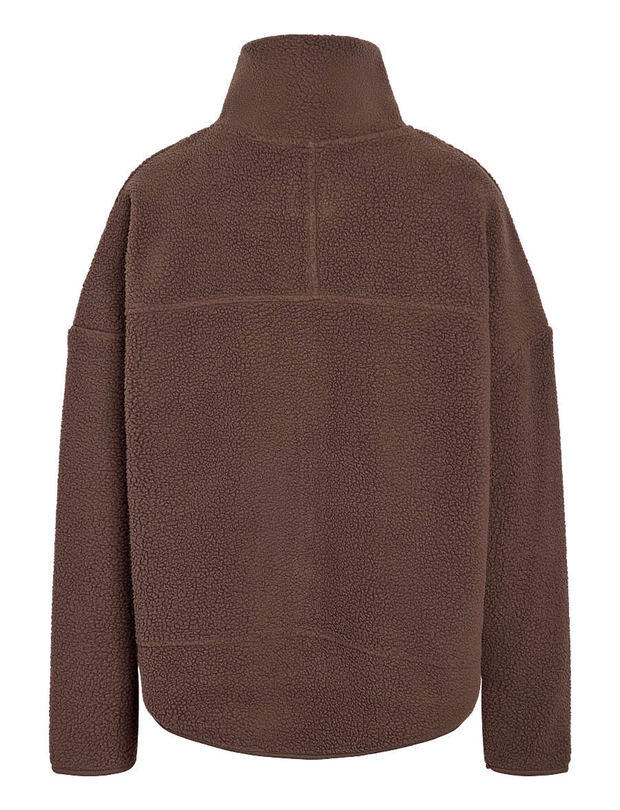 NOISY MAY - NMCOZY L/S ZIP SWEATER JRS NOOS - fliisid ja vahekihid - chocolate brown - 2