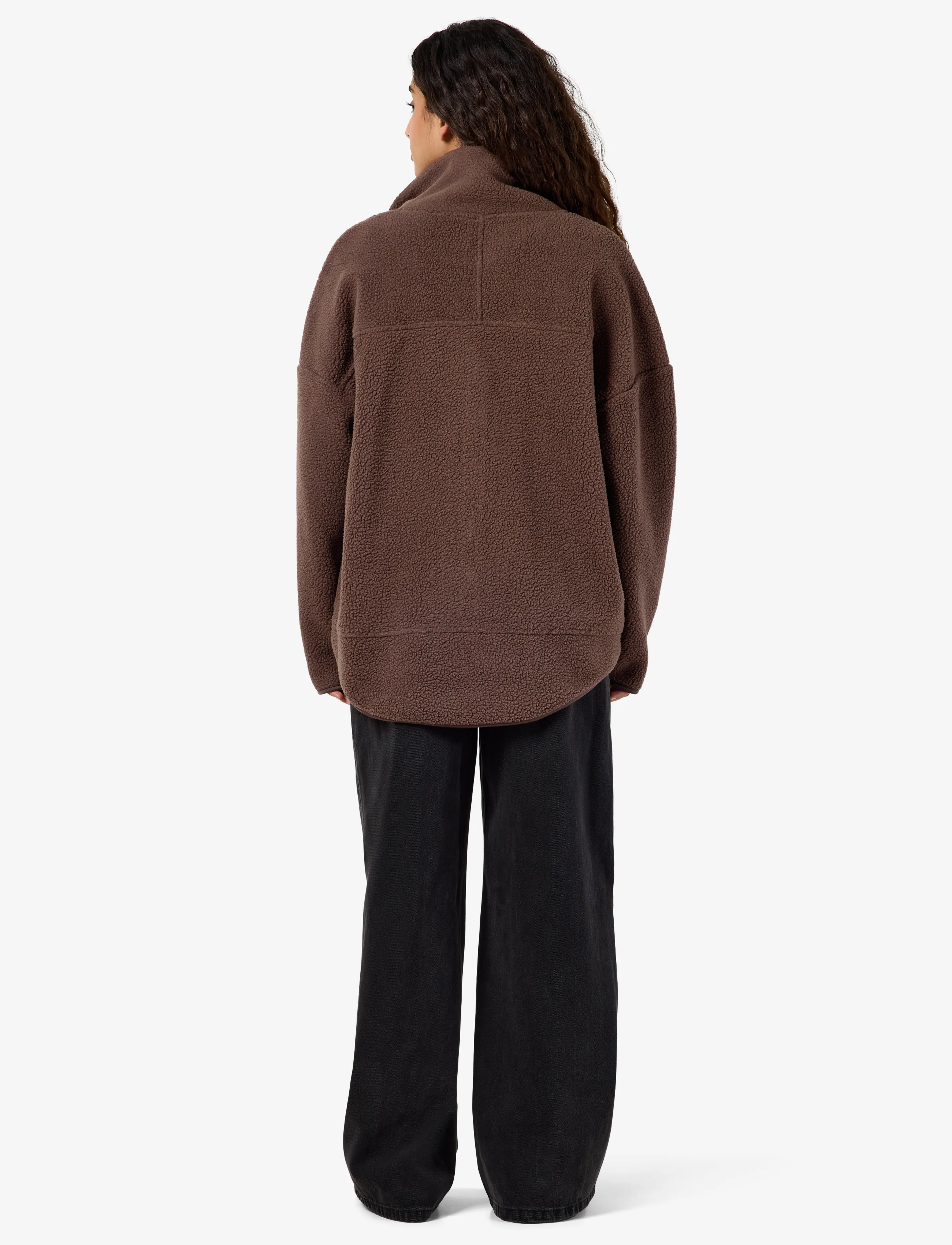NOISY MAY - NMCOZY L/S ZIP SWEATER JRS NOOS - fleece & midlayer - chocolate brown - 4