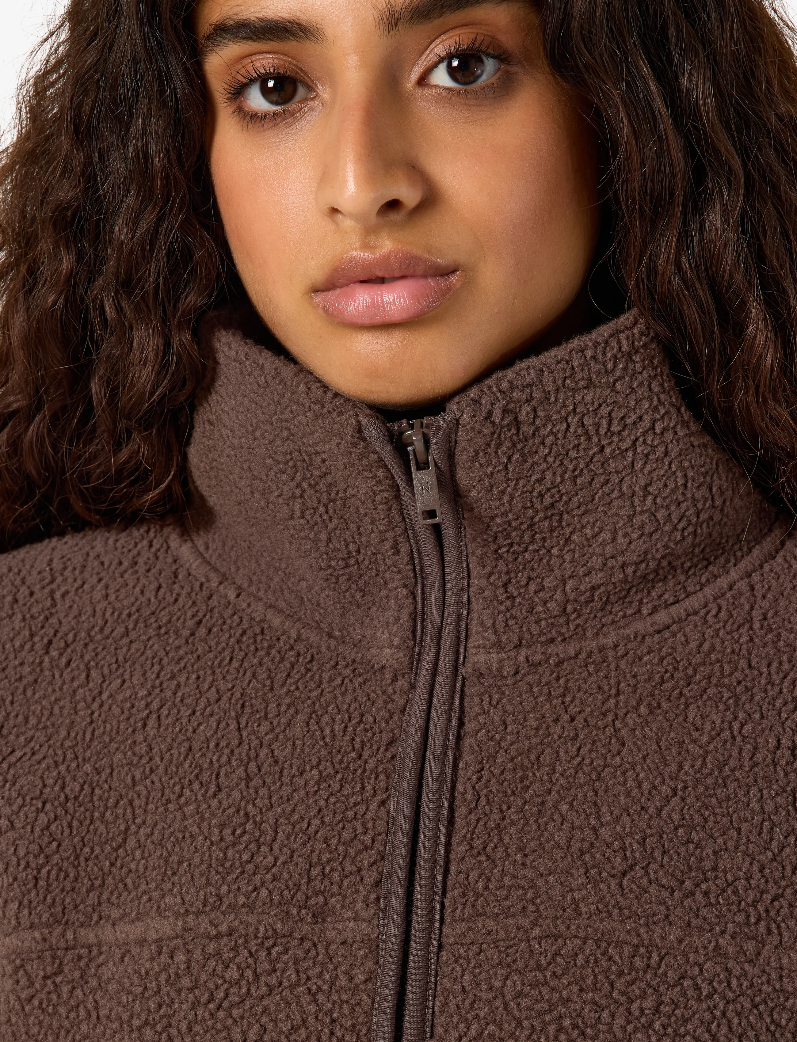 NOISY MAY - NMCOZY L/S ZIP SWEATER JRS NOOS - fleece & midlayer - chocolate brown - 5