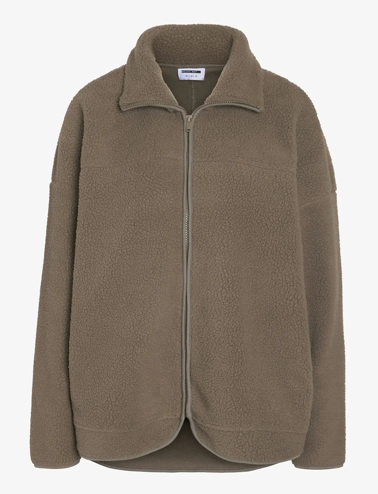 NOISY MAY - NMCOZY L/S ZIP SWEATER JRS NOOS - fleece og mellemlag - morel - 1
