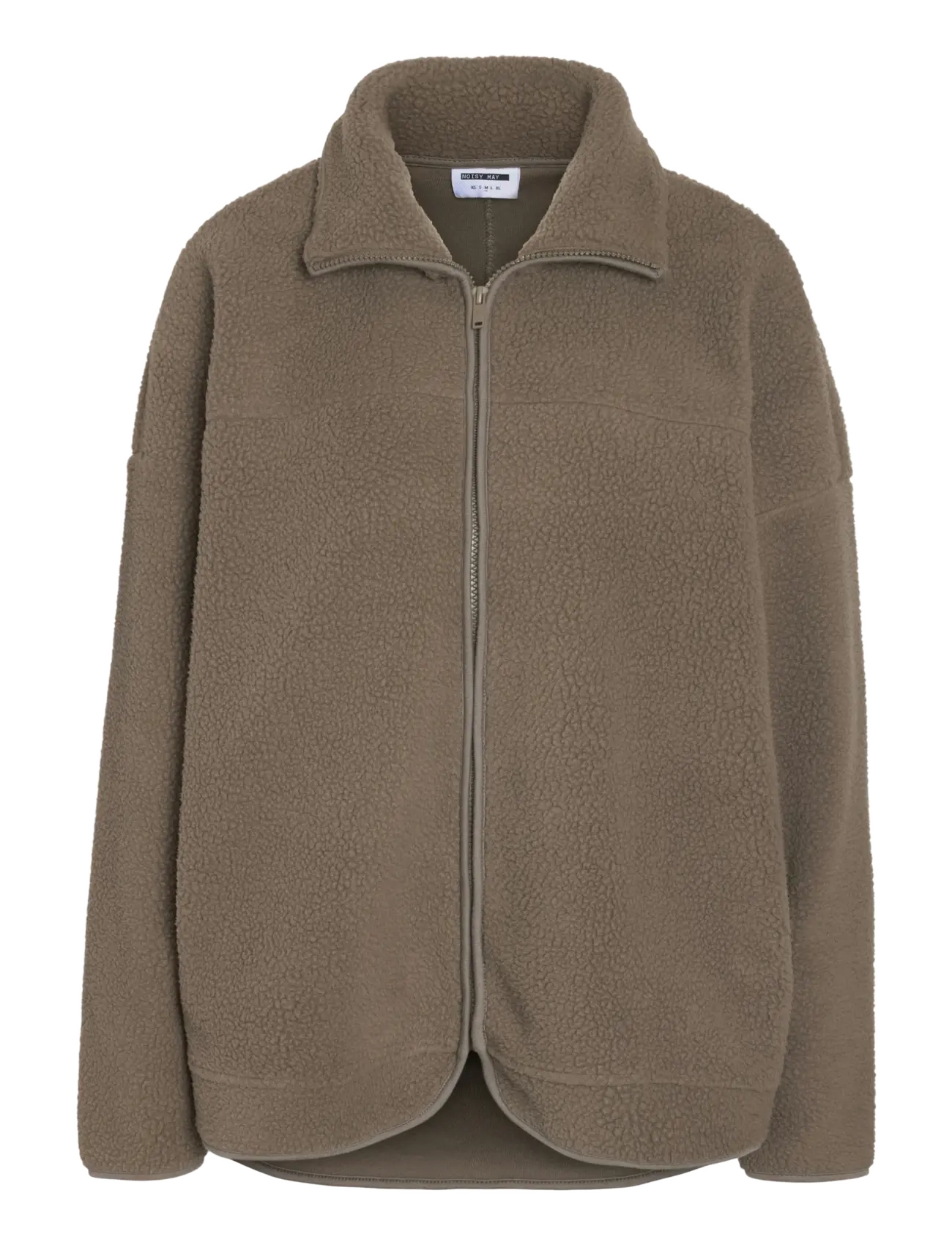 NOISY MAY NMCOZY L/S ZIP SWEATER JRS NOOS - NOISY MAY - MOREL / brown