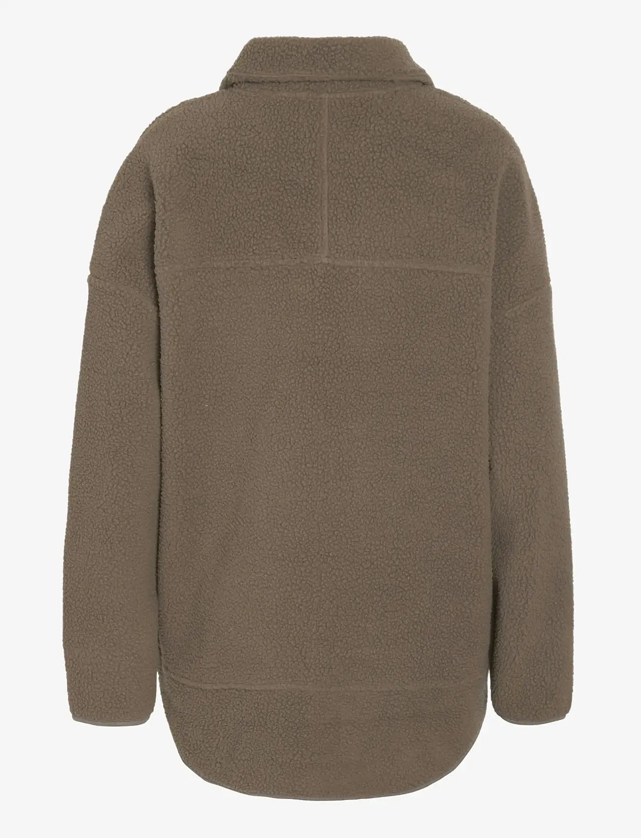 NOISY MAY - NMCOZY L/S ZIP SWEATER JRS NOOS - fleece og mellemlag - morel - 2