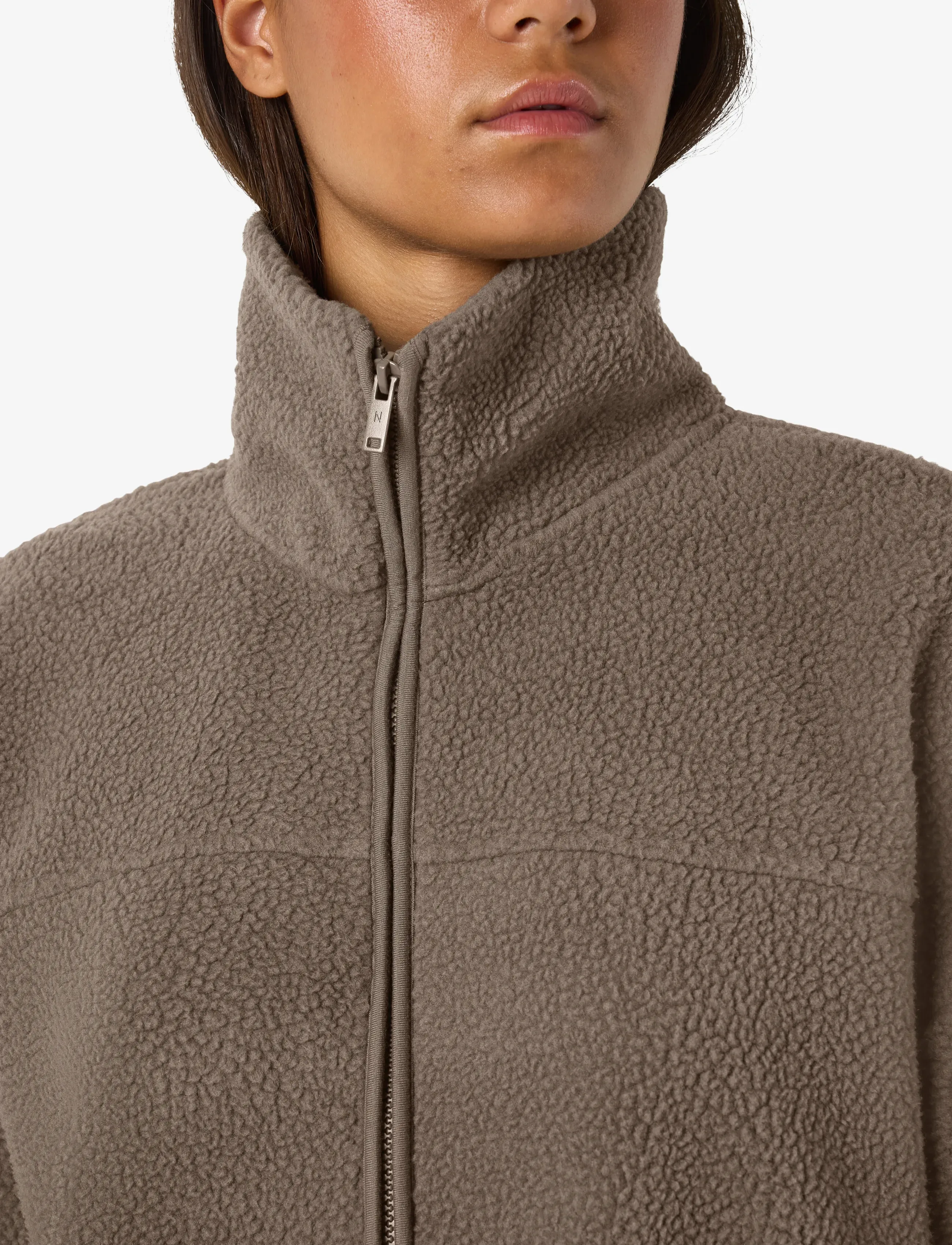 NOISY MAY - NMCOZY L/S ZIP SWEATER JRS NOOS - fleece & midlayer - morel - 5