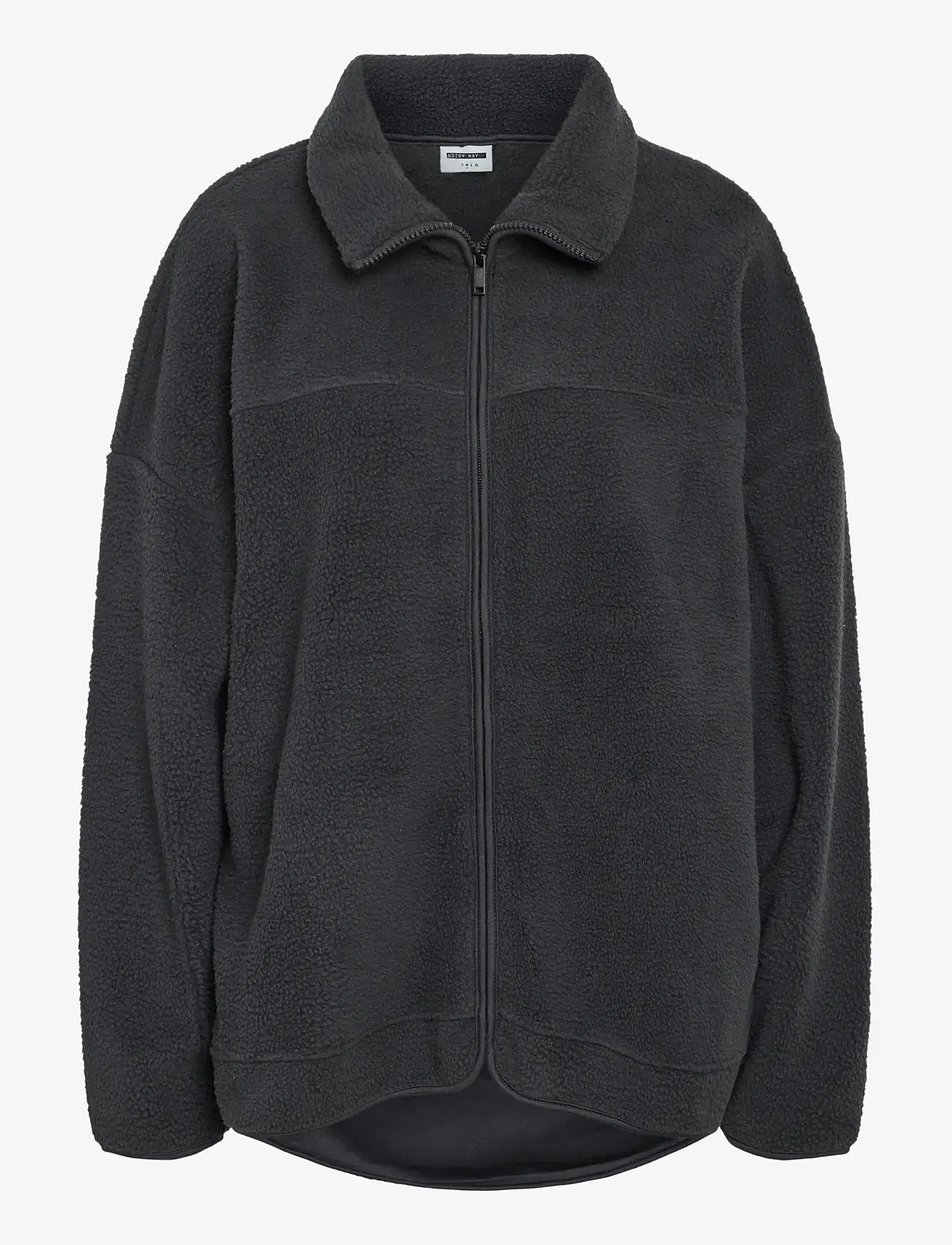 NOISY MAY - NMCOZY L/S ZIP SWEATER JRS NOOS - fleece og mellemlag - obsidian - 1