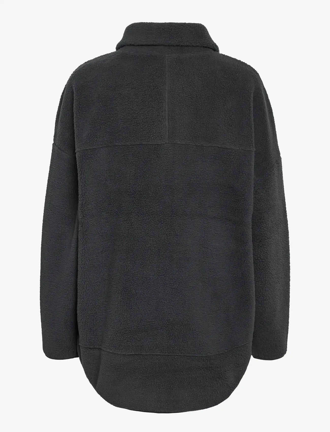 NOISY MAY - NMCOZY L/S ZIP SWEATER JRS NOOS - fleece og mellemlag - obsidian - 2
