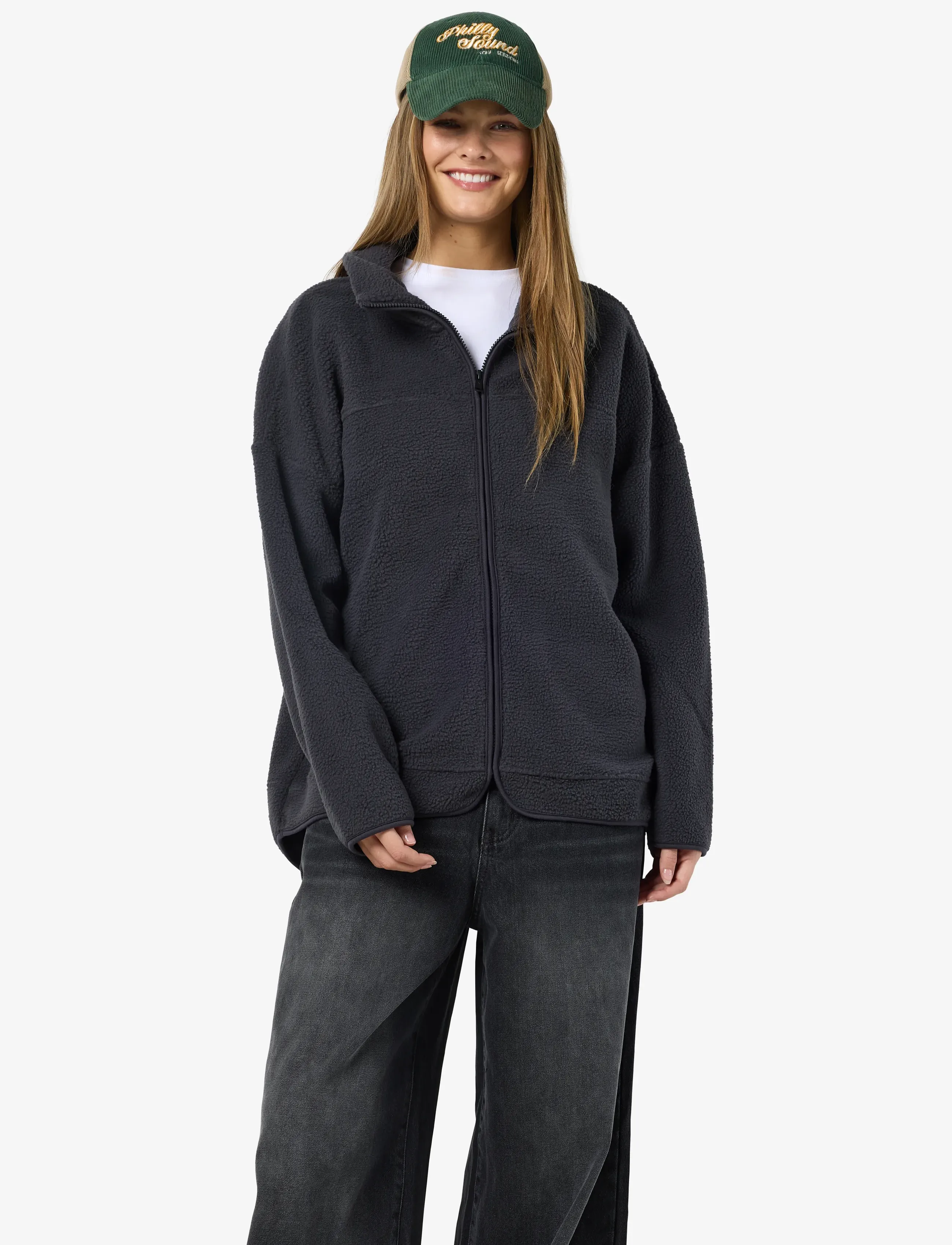 NOISY MAY Nmcozy L/S Zip Sweater Jrs Noos fleecetröja dam – bild 3