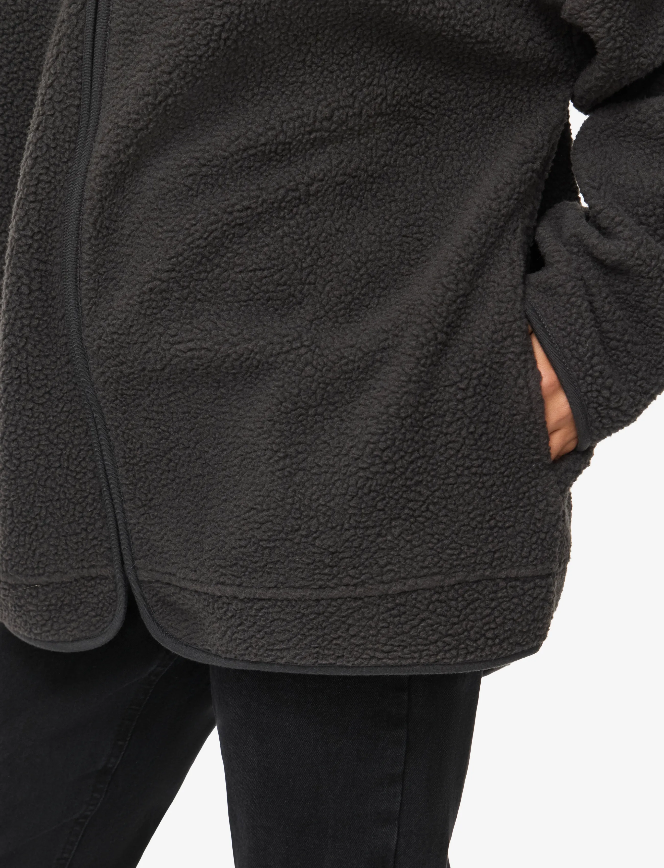 NOISY MAY Nmcozy L/S Zip Sweater Jrs Noos fleecetröja dam – bild 4