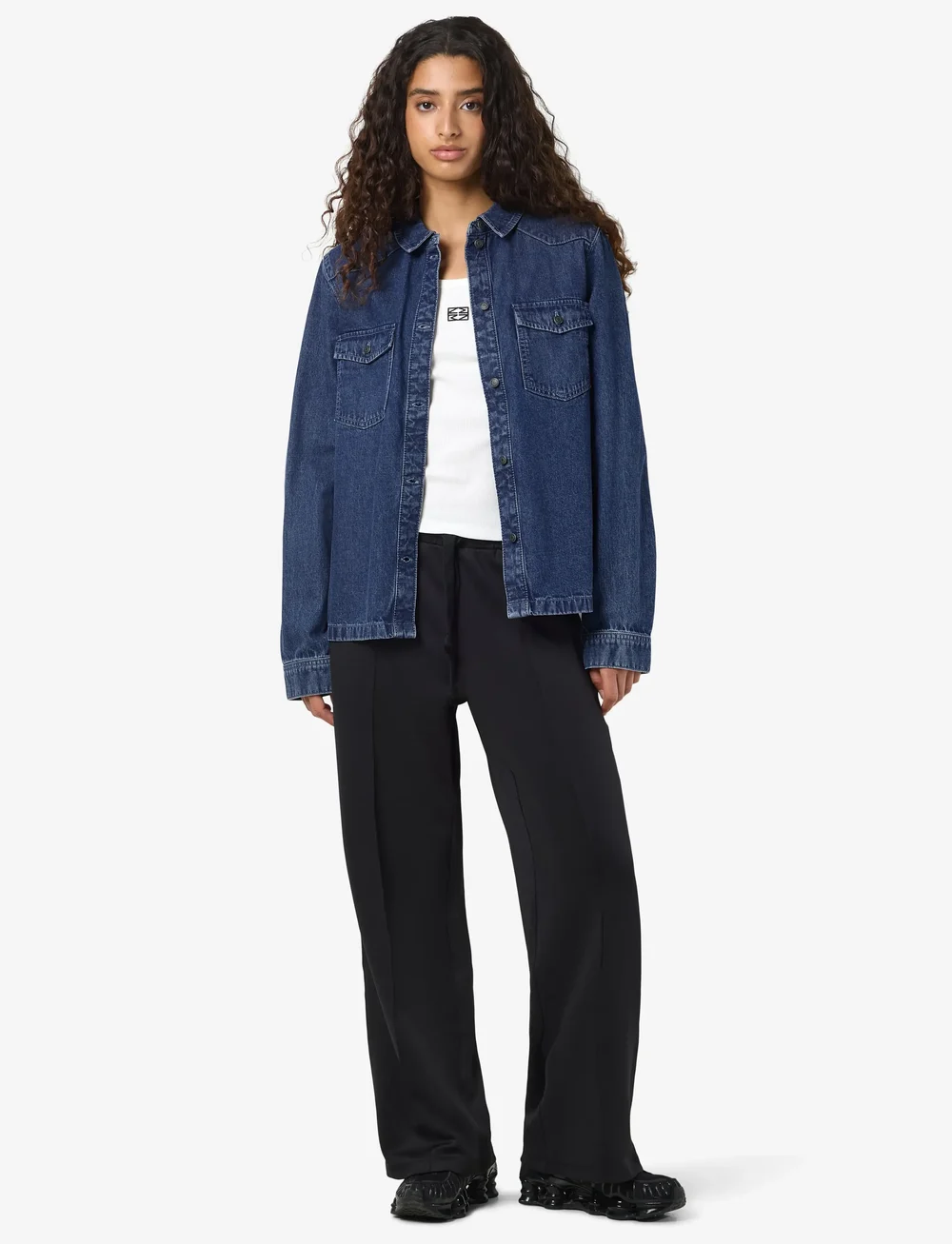 NOISY MAY - NMNEW SIGNE L/S DENIM SHIRT VI002MB NOOS - teksasärgid - medium blue denim - 3