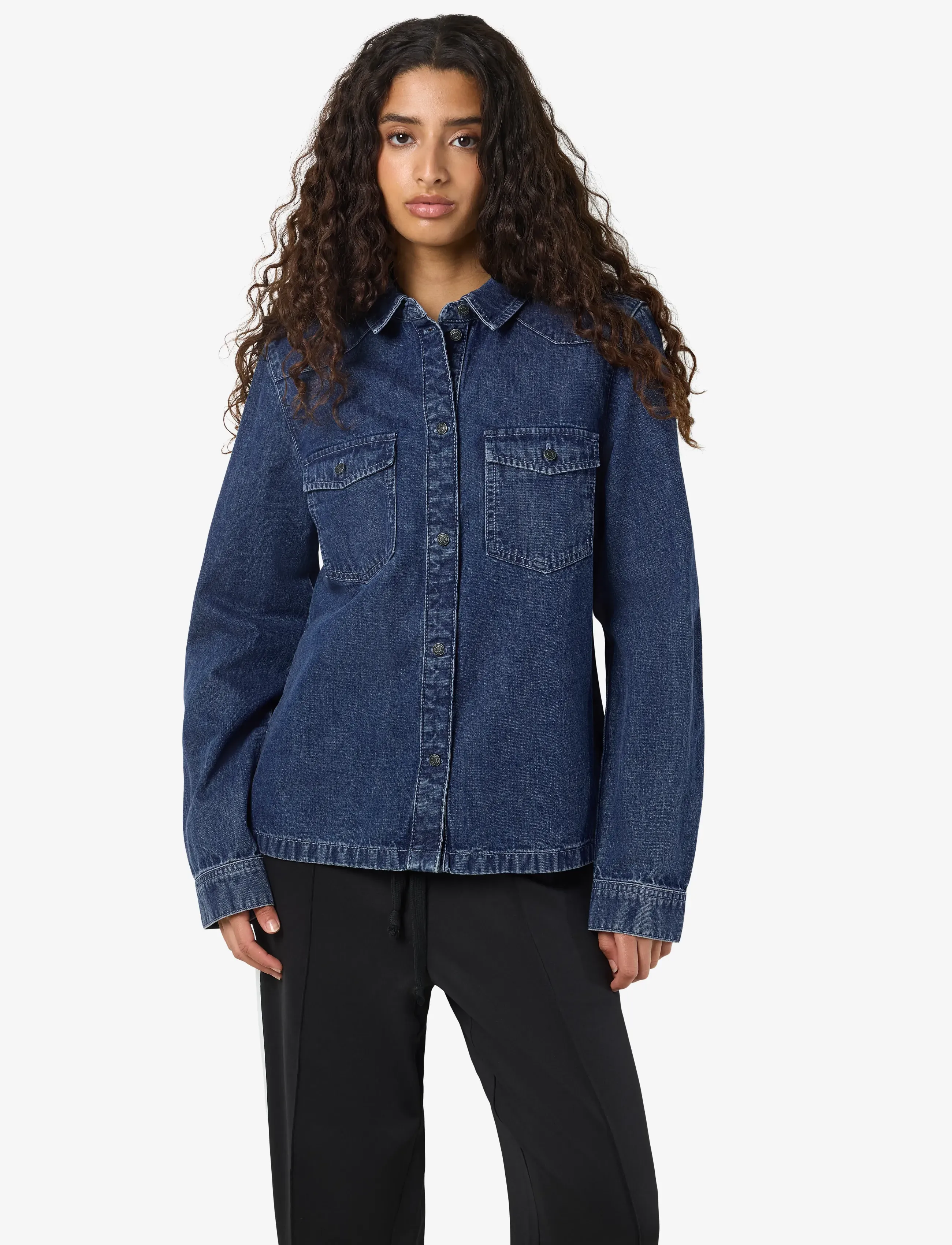 NOISY MAY Nmnew Signe L/S Denim Shirt Vi002Mb Noos skjortor dam – bild 6