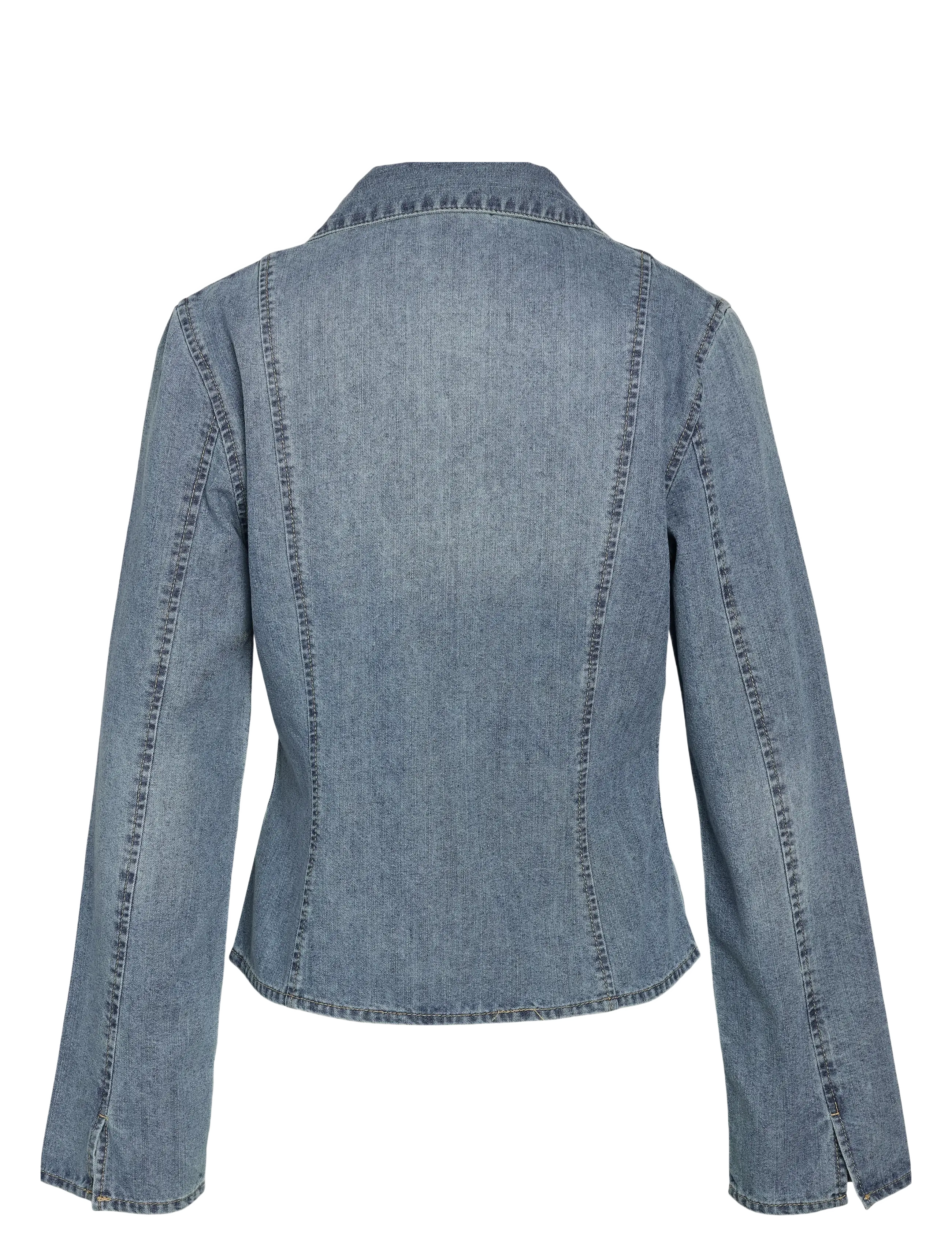 NOISY MAY - NMMAISY L/S STRING DENIM SHIRT BS031LB - denimskjorter - light blue denim - 2