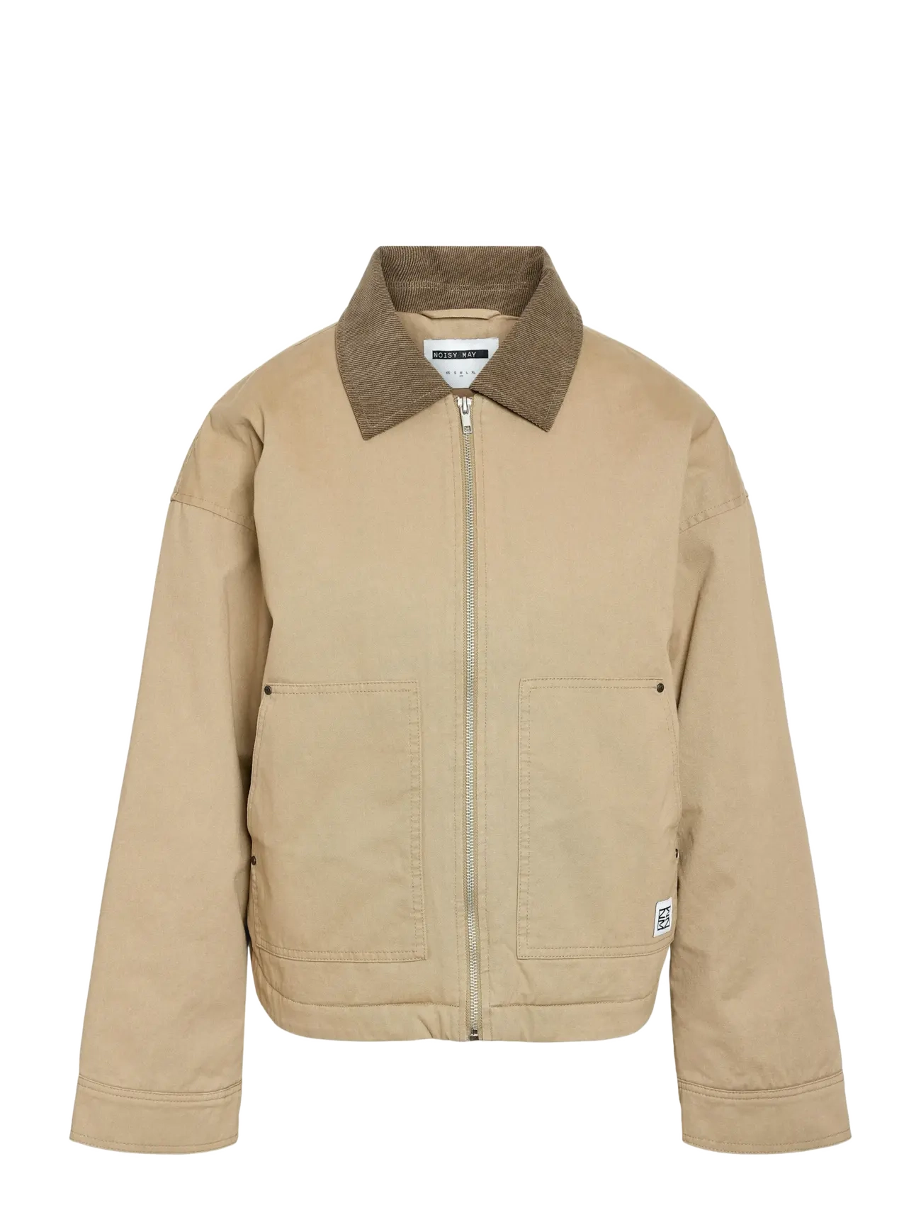 NOISY MAY NMRUE L/S JACKET FWD - Tøj - ALUMINUM / beige