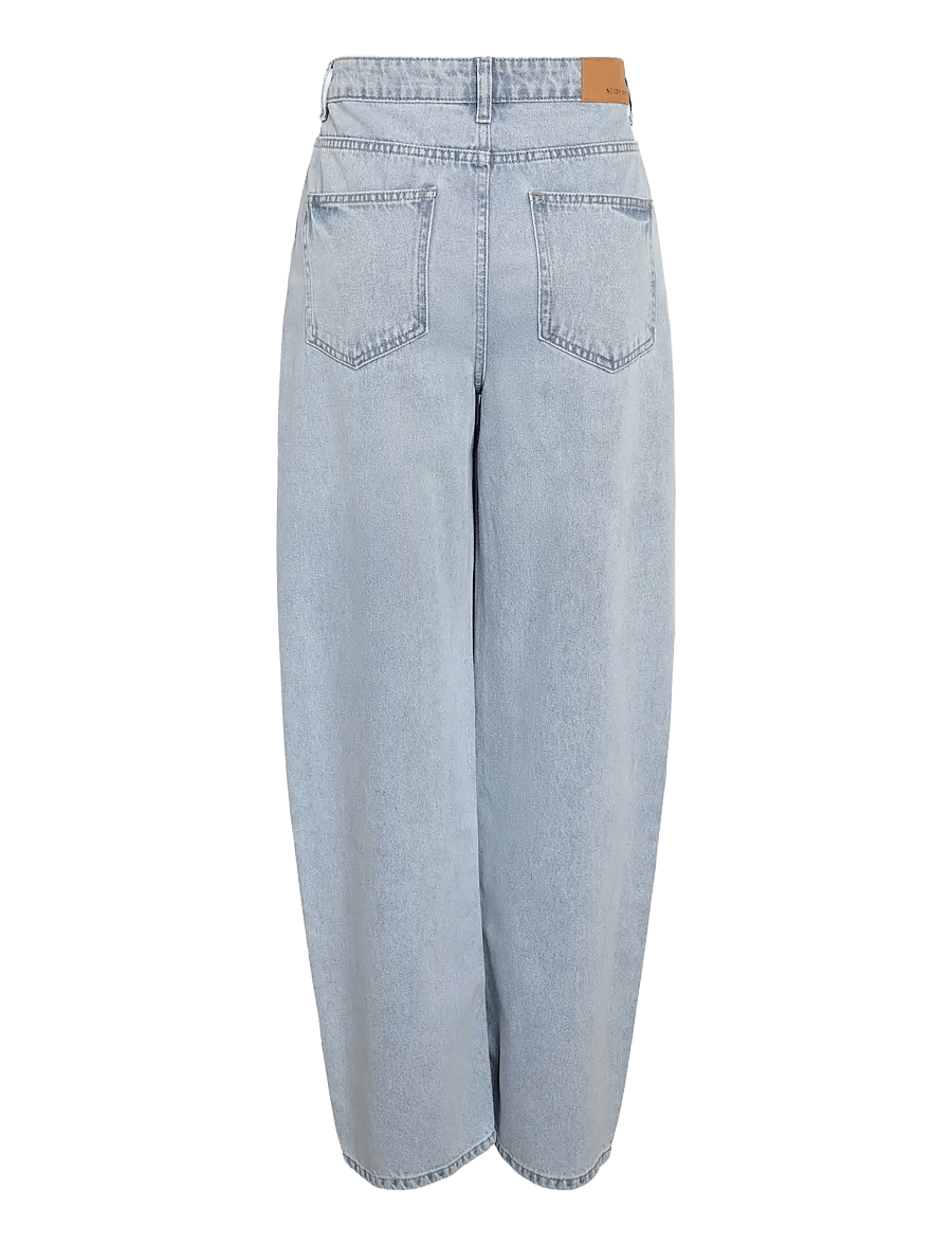 NOISY MAY - NMALEXA MW LOOSE JEANS AZ468LB NOOS - laia säärega teksad - light blue denim - 2