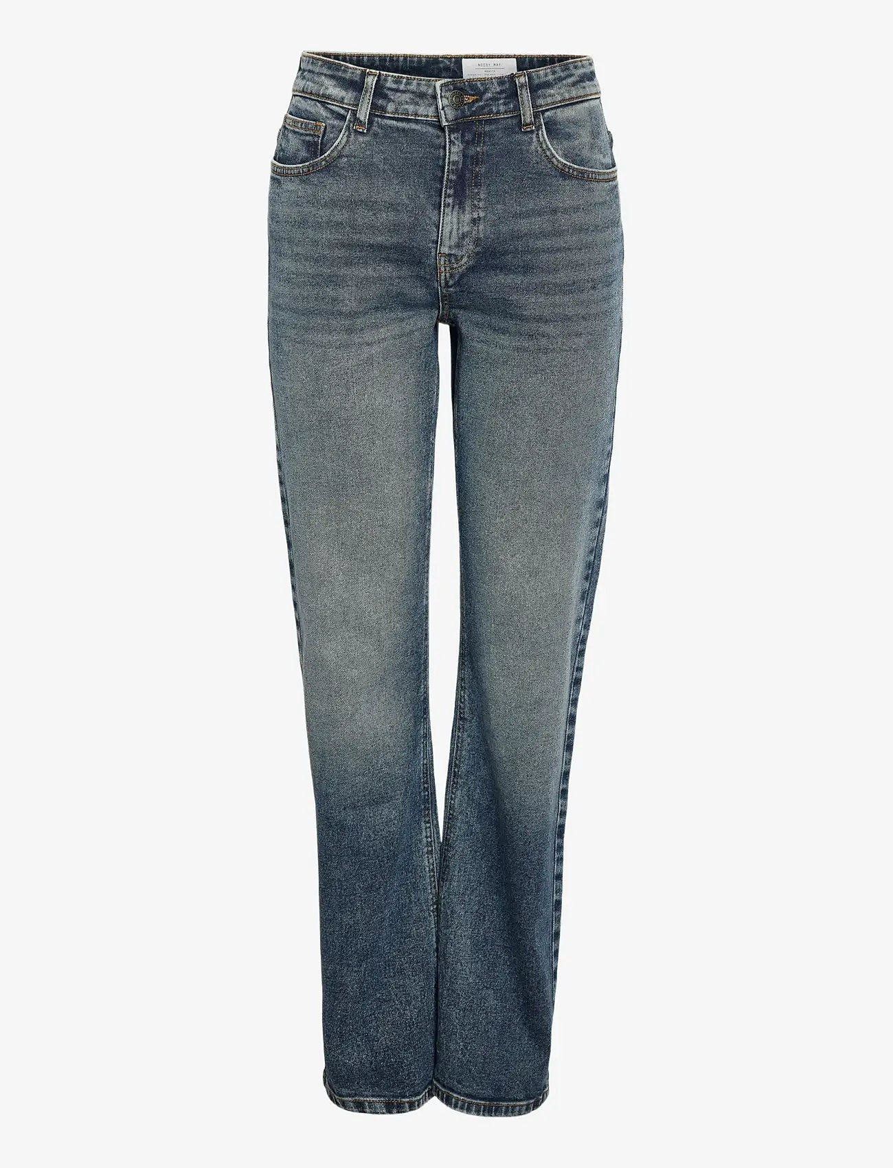 NOISY MAY - NMMONICA HW STRAIGHT JEAN AZ221DB NOOS - straight jeans - dark blue denim - 1