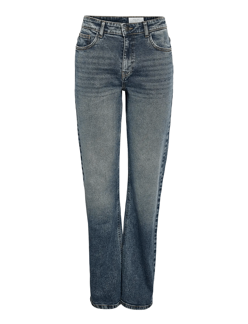 NOISY MAY - NMMONICA HW STRAIGHT JEAN AZ221DB NOOS - proste dżinsy - dark blue denim - 1