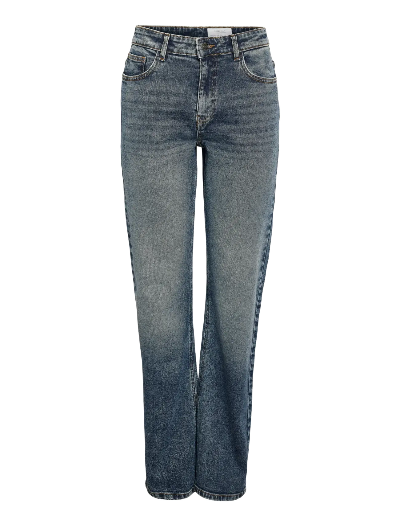 NOISY MAY - NMMONICA HW STRAIGHT JEAN AZ221DB NOOS - straight jeans - dark blue denim - 1