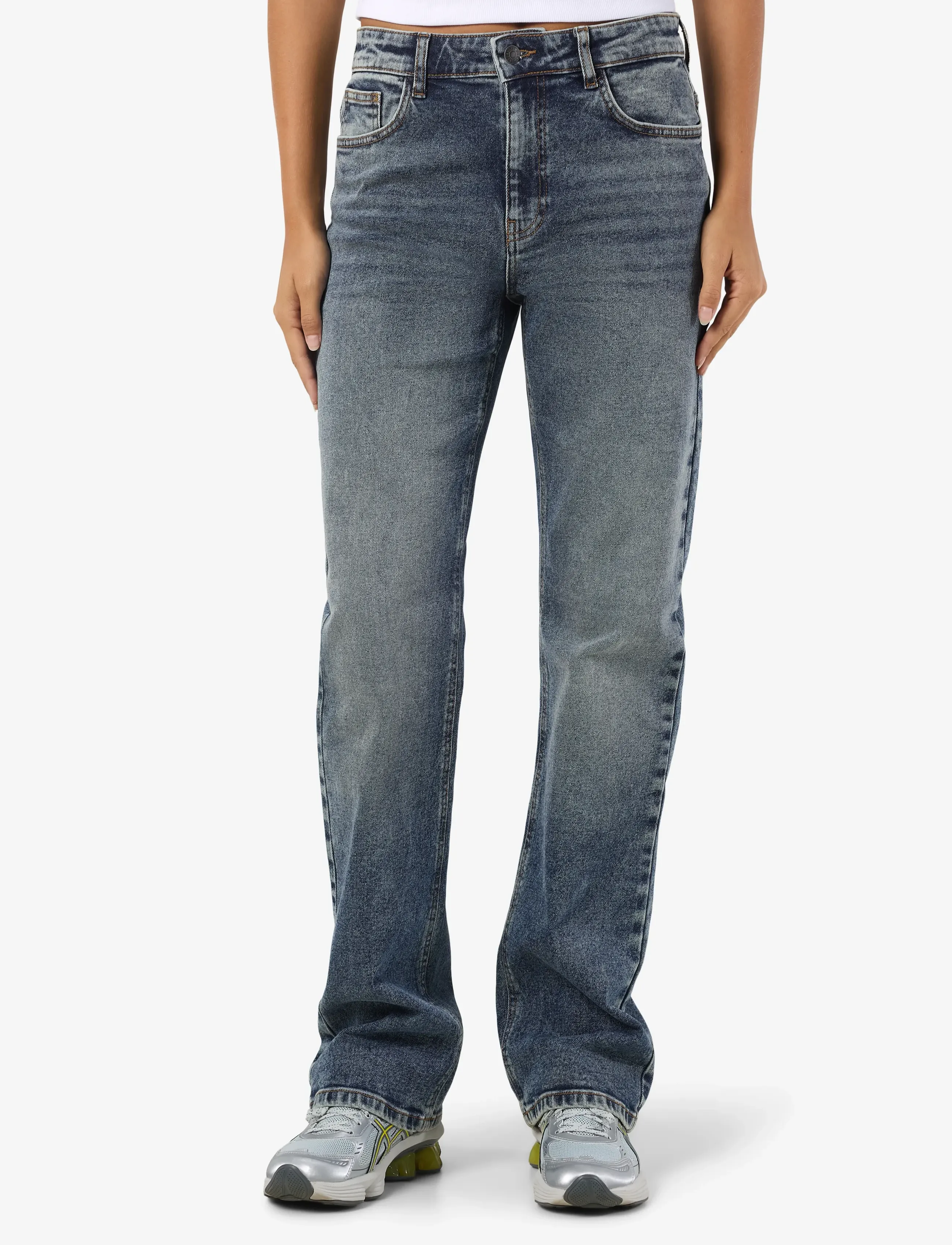 NOISY MAY NMMONICA HW STRAIGHT JEAN AZ221DB NOOS - Raka jeans - DARK BLUE DENIM / blue