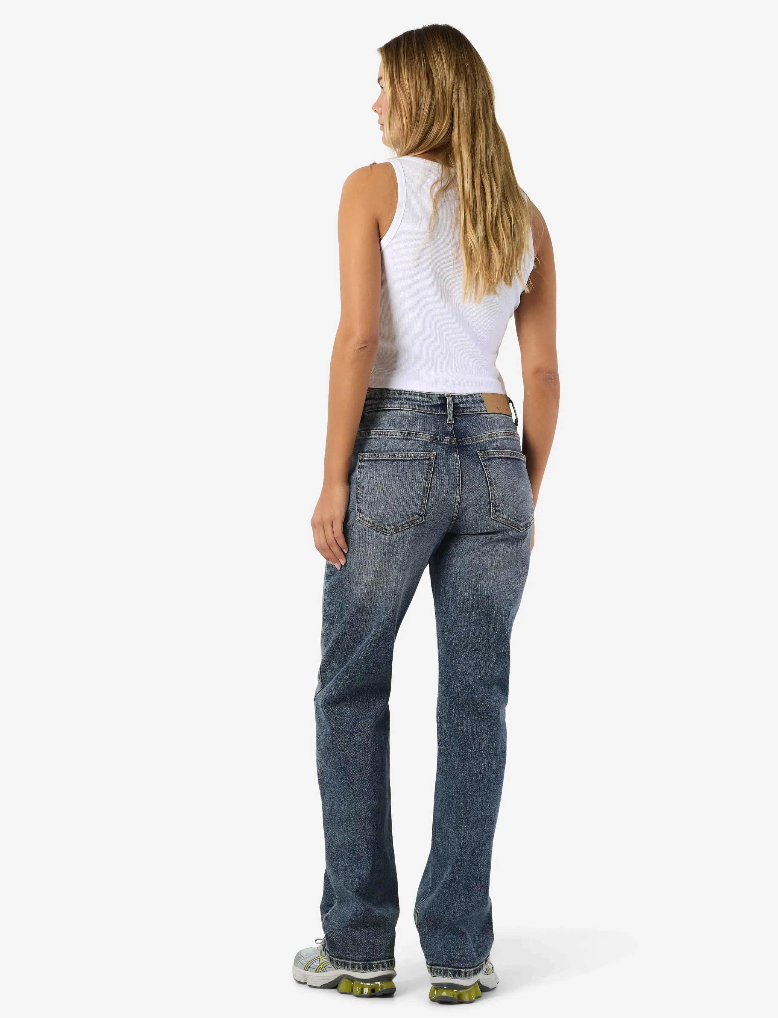 NOISY MAY Nmmonica Hw Straight Jean Az221Db Noos raka jeans dam – bild 4