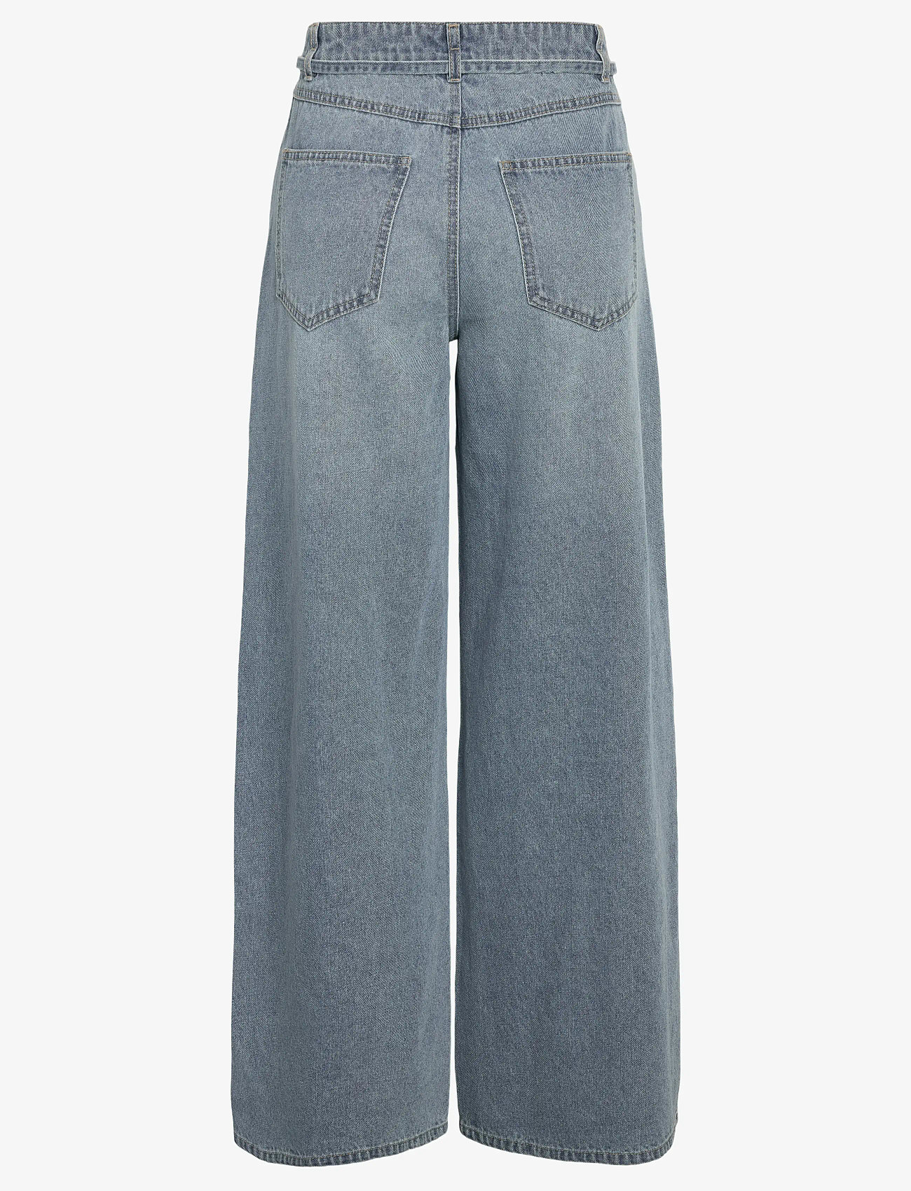NOISY MAY - NMMAISY NW BELT LOOSE JEANS BS031LB - platūs džinsai - light blue denim - 2