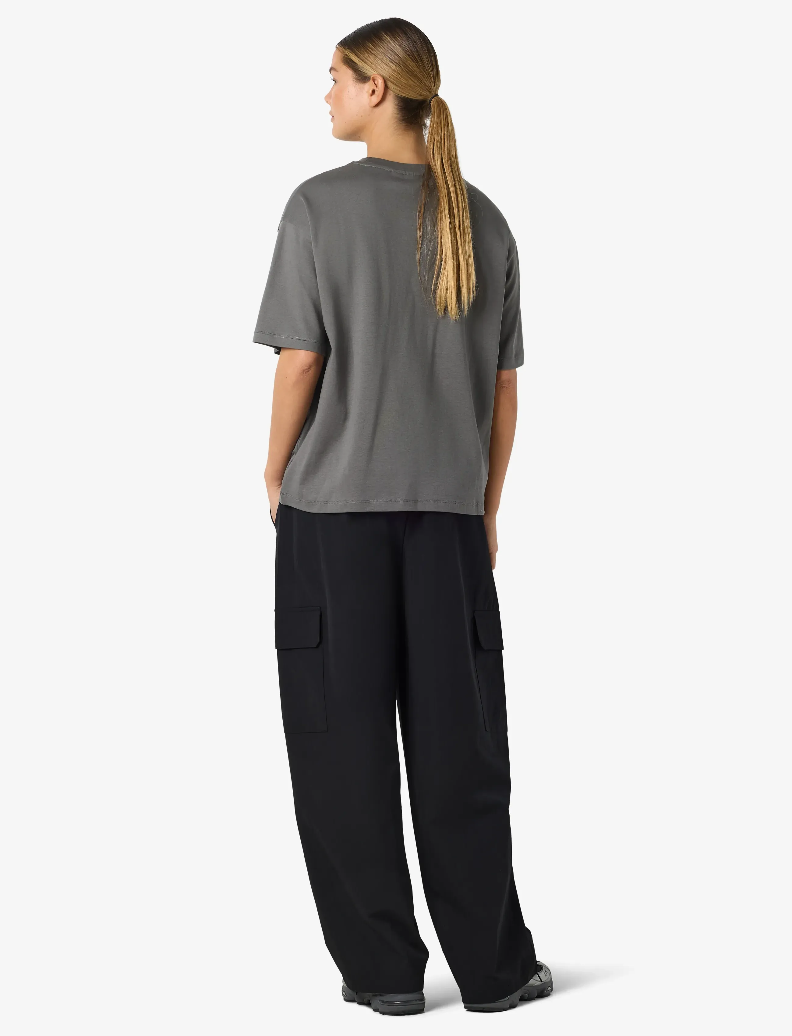 NOISY MAY - NMKIM S/S T-SHIRT JRS NOOS - t-shirts - charcoal gray - 3