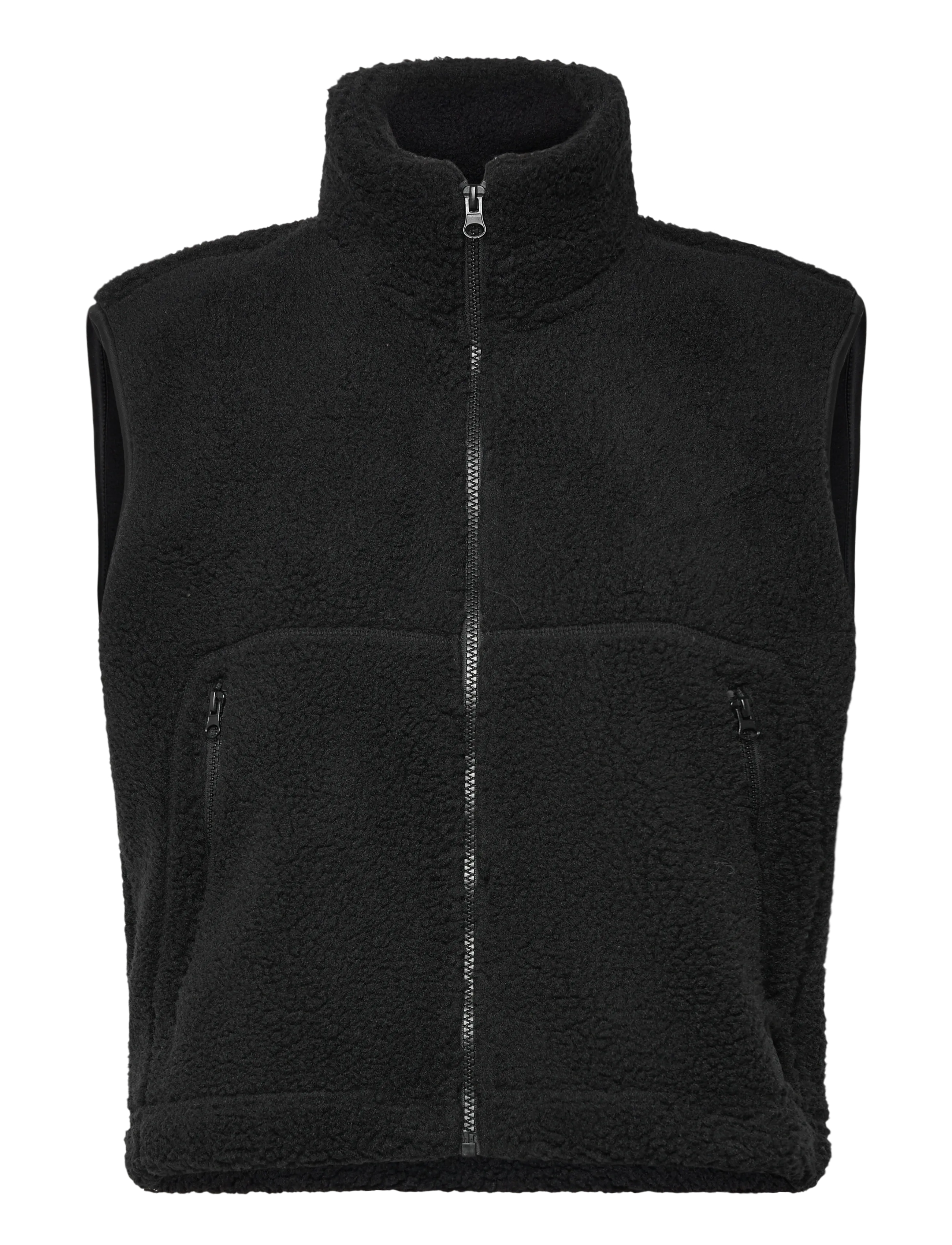 NOISY MAY NMMASEY SHORT TEDDY VEST NOOS - Vests - BLACK / black