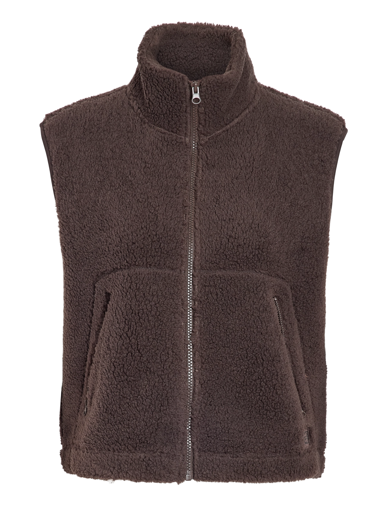NOISY MAY NMMASEY SHORT TEDDY VEST NOOS - NOISY MAY - CHOCOLATE BROWN / brown
