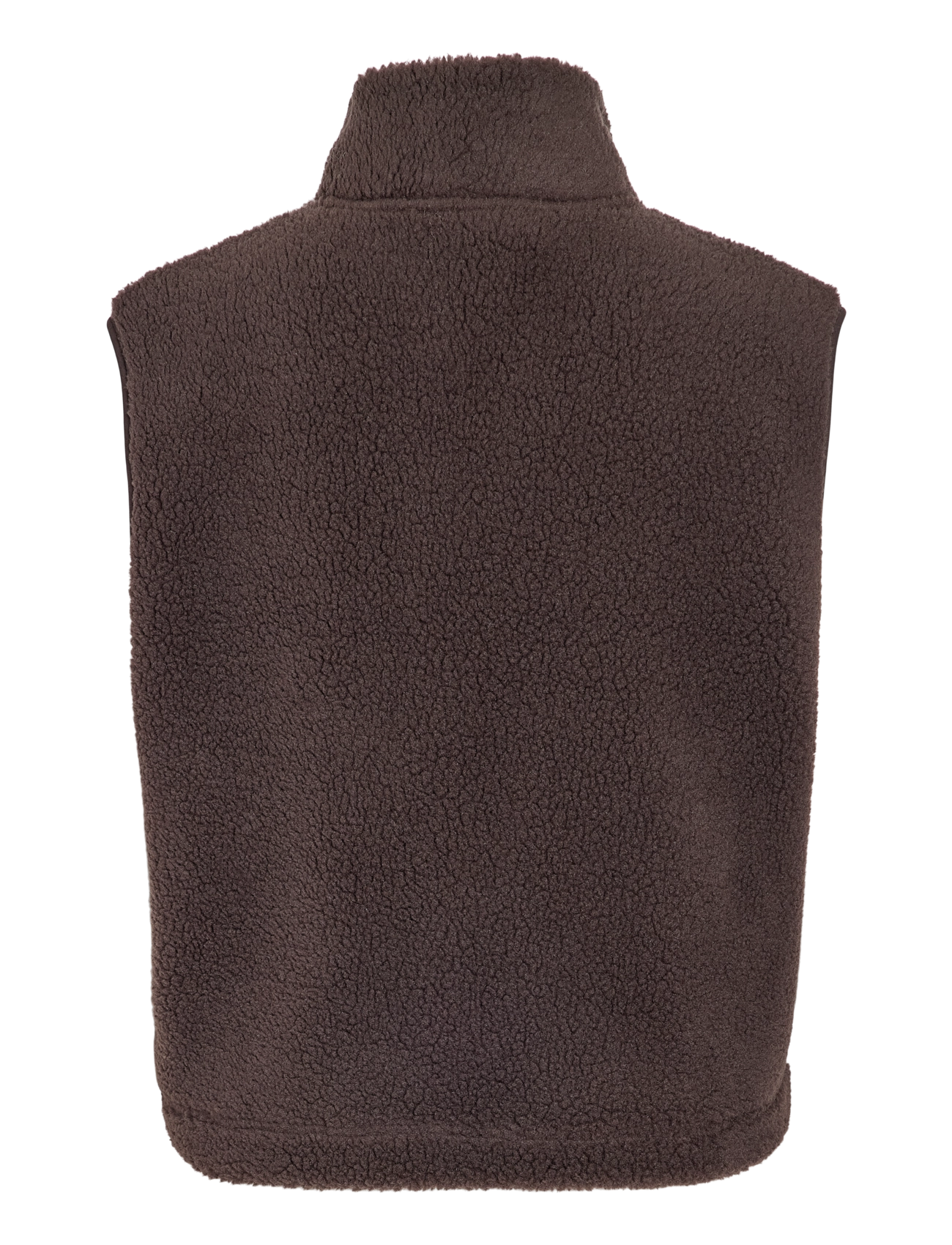 NOISY MAY - NMMASEY SHORT TEDDY VEST NOOS - fleece- och teddyvästar - chocolate brown - 2