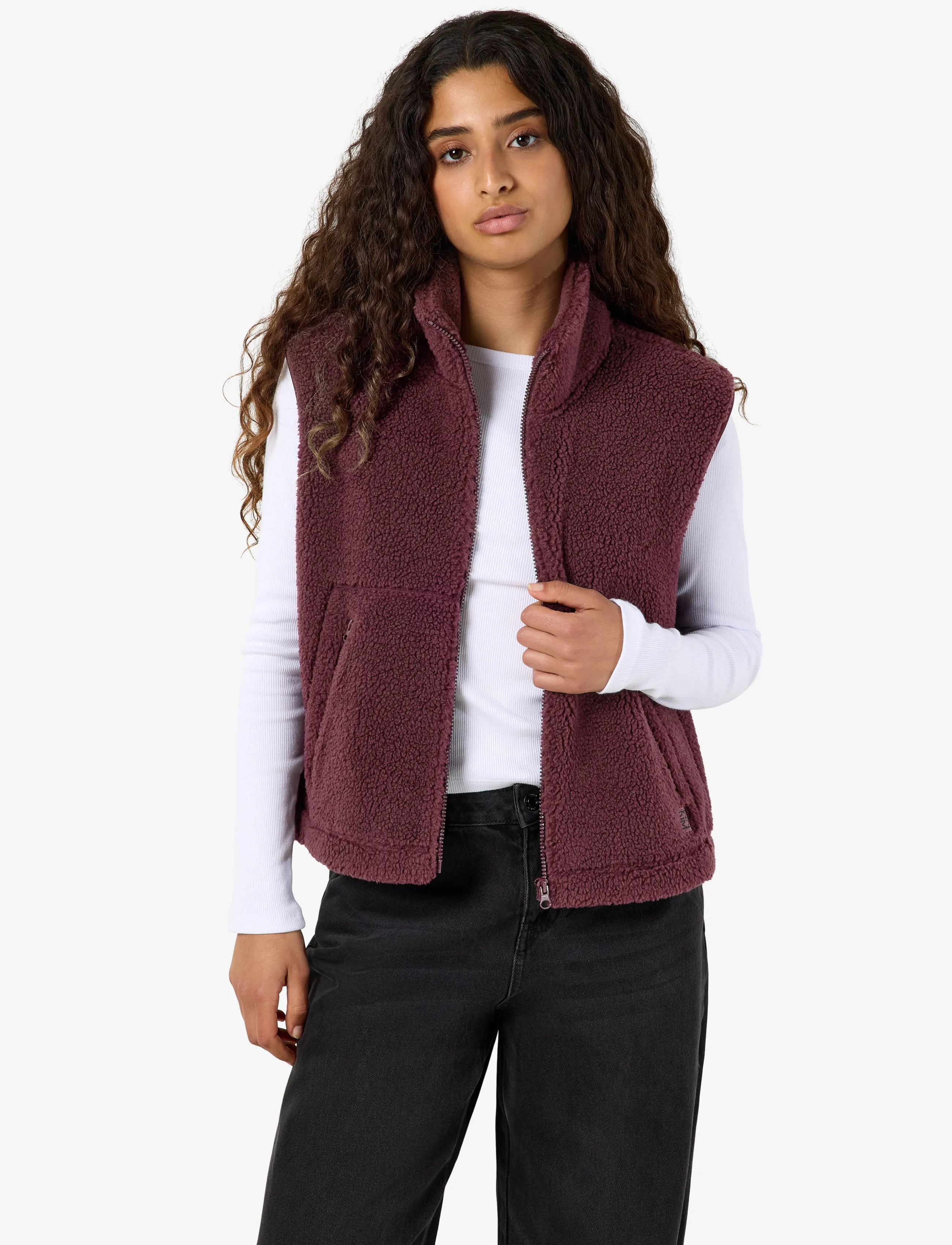 NOISY MAY Nmmasey Short Teddy Vest Noos västar dam – bild 6