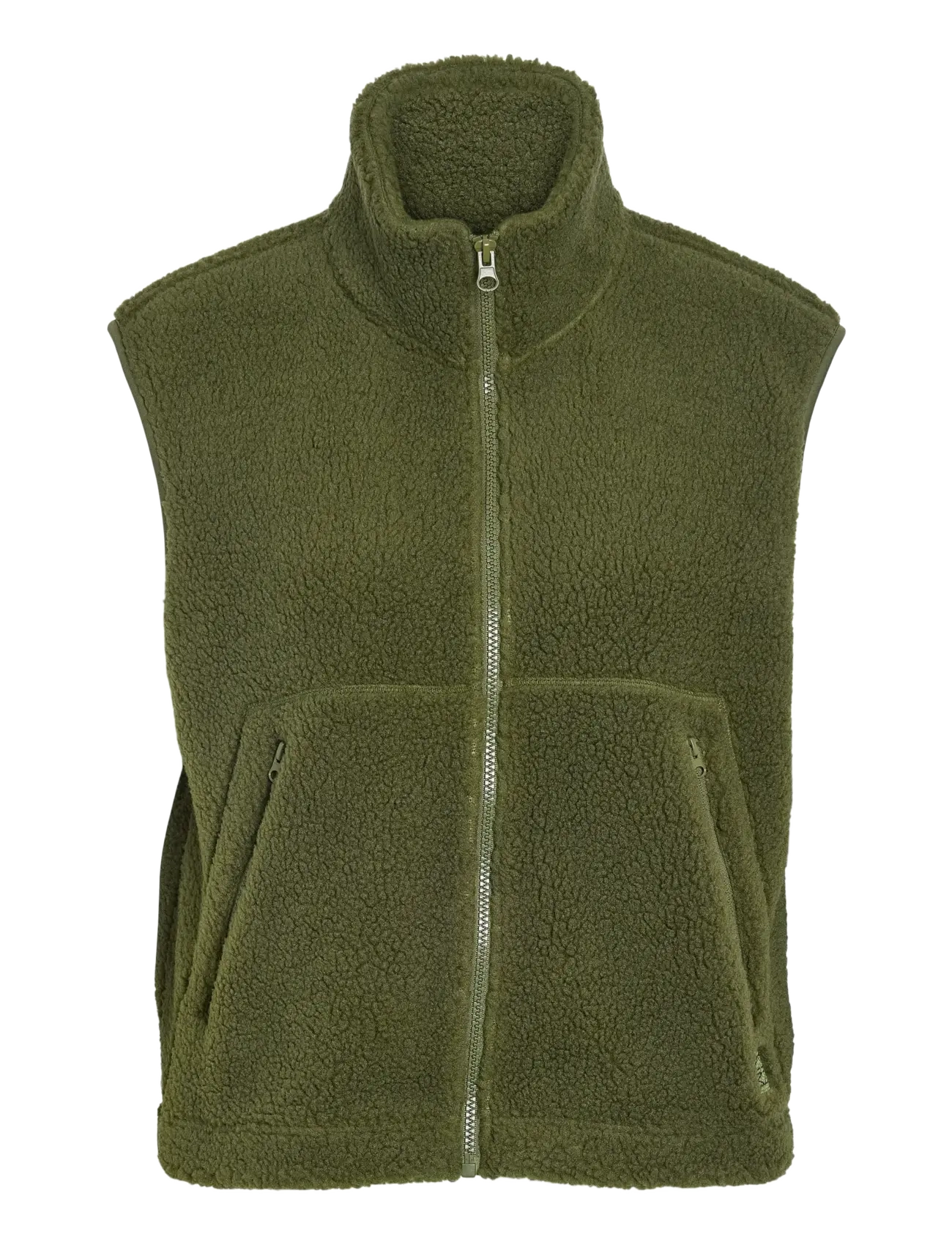 NOISY MAY NMMASEY SHORT TEDDY VEST NOOS - Veste - KALAMATA / green