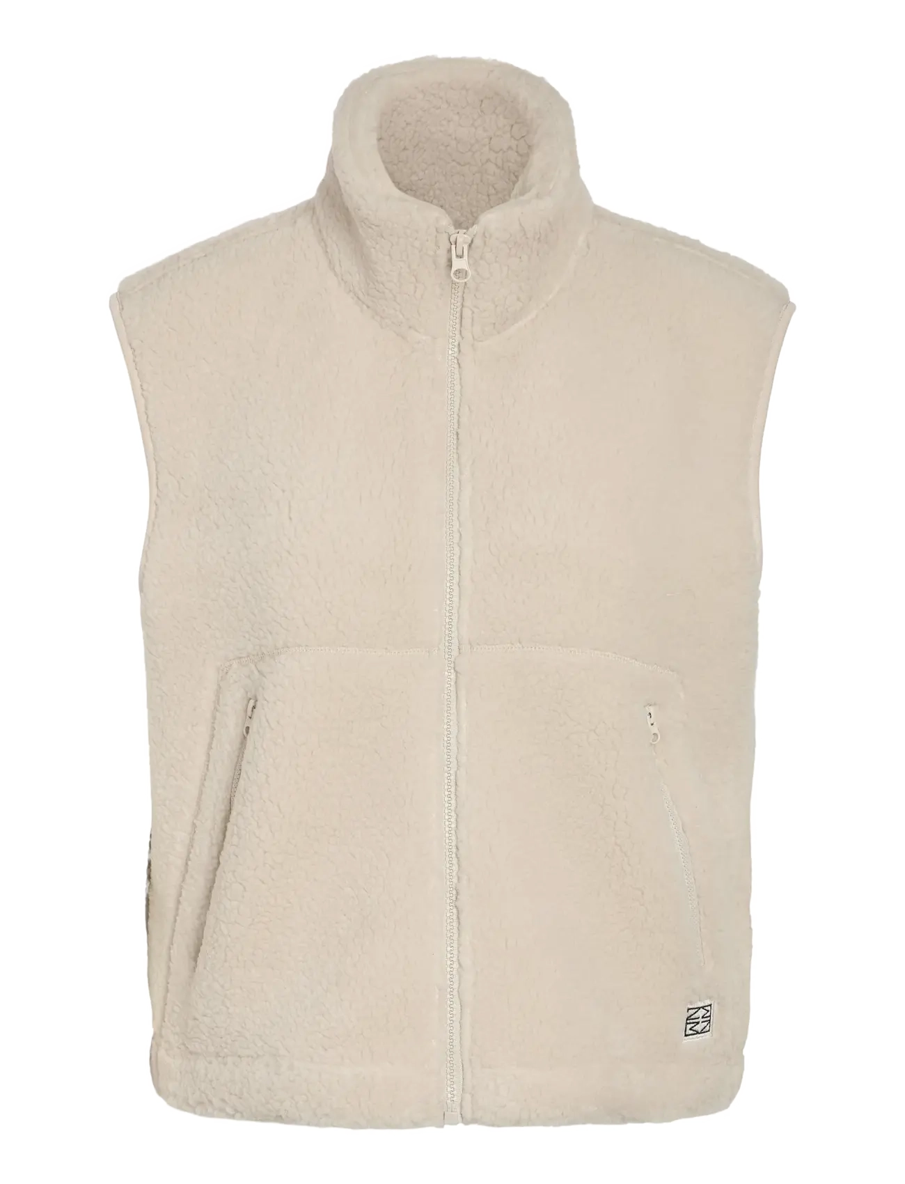 NOISY MAY NMMASEY SHORT TEDDY VEST NOOS - Kleidung - SILVER LINING / cream