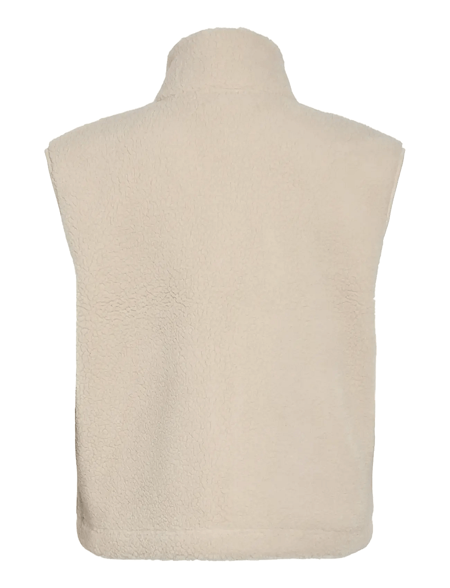 NOISY MAY - NMMASEY SHORT TEDDY VEST NOOS - teddy-vestid - silver lining - 2