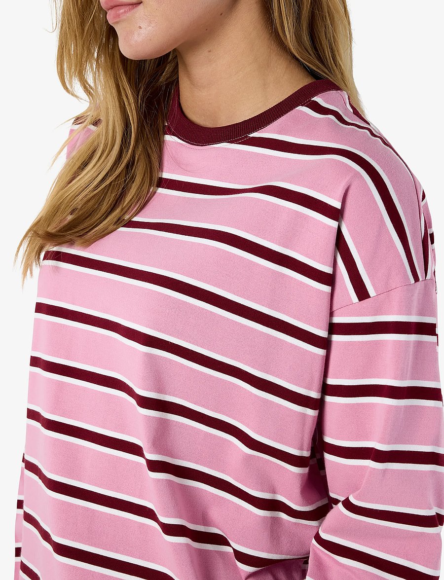 NOISY MAY - NMEMBER L/S STRIPE SWEAT NOOS - sweatshirts - begonia pink - 5