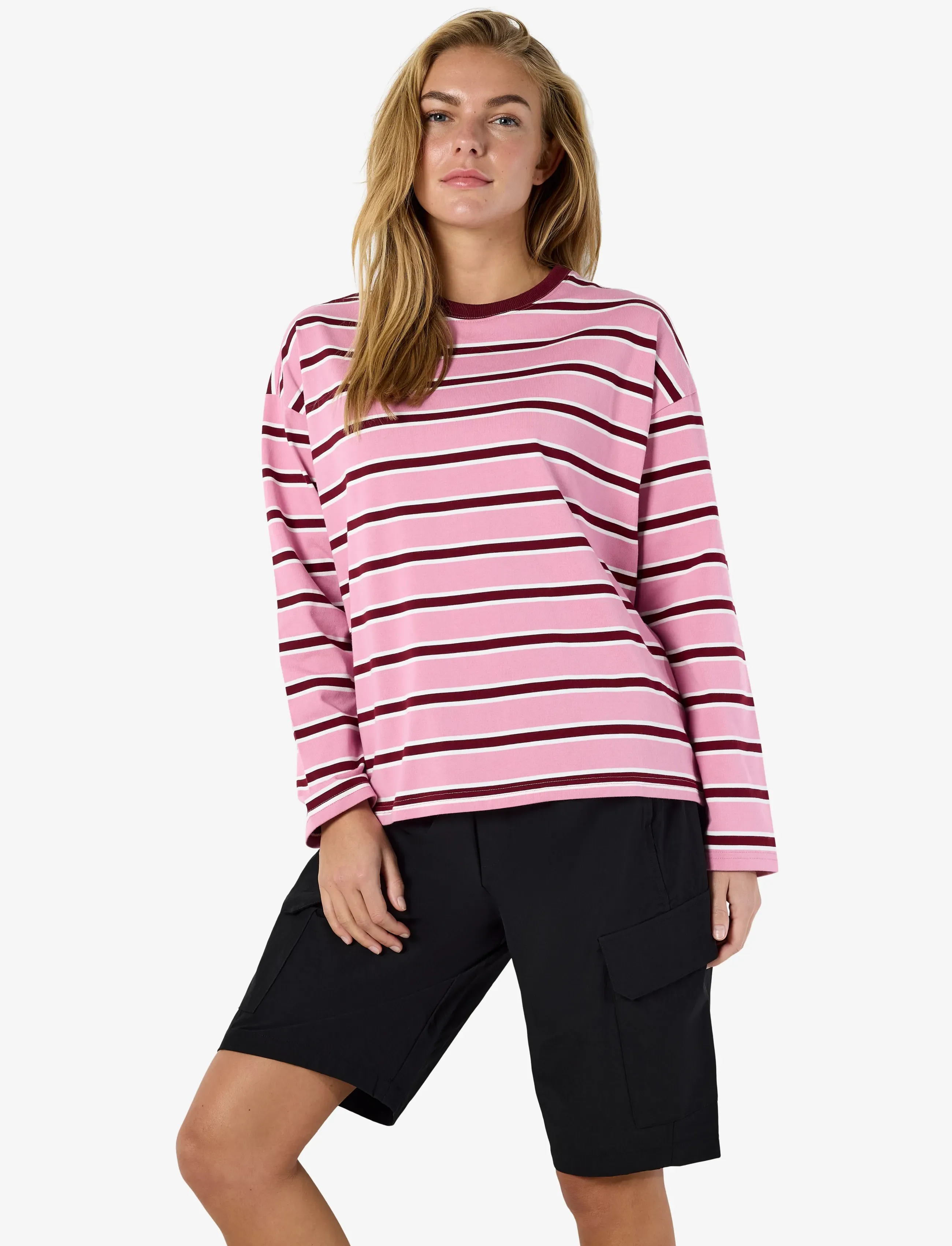 NOISY MAY Nmember L/S Stripe Sweat Noos sweatshirts dam – bild 6
