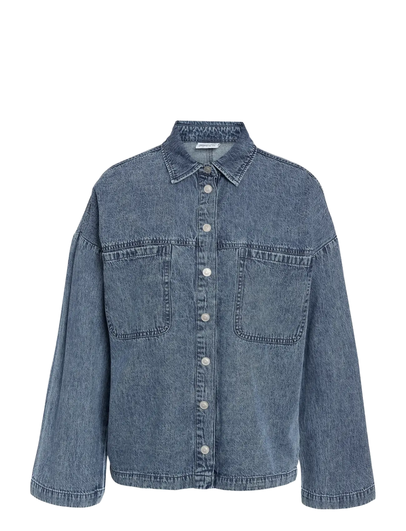NOISY MAY NMENZA L/S OVERSIZE SHIRT MG004MB NOOS - Tøj - MEDIUM BLUE DENIM / blue