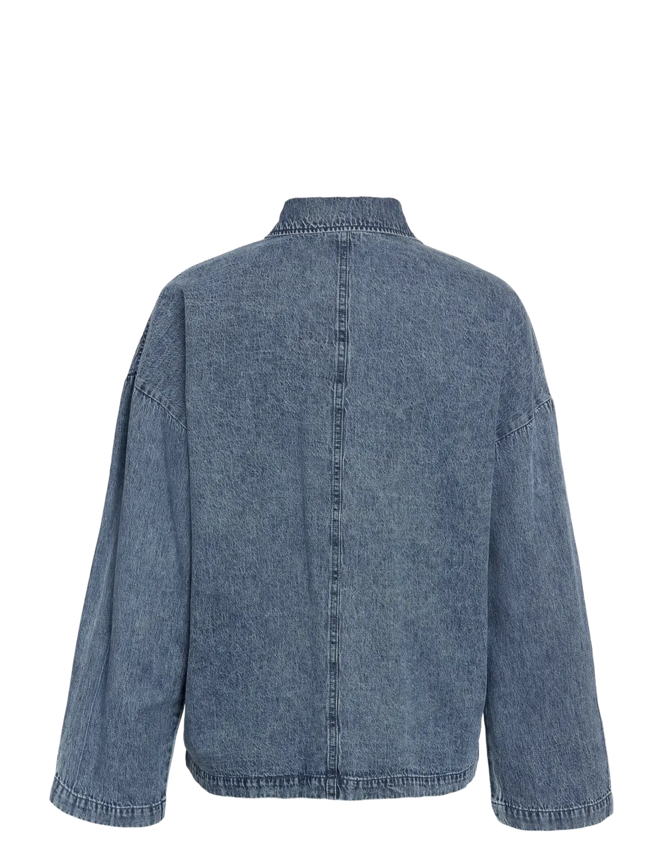 NOISY MAY - NMENZA L/S OVERSIZE SHIRT MG004MB NOOS - teksasärgid - medium blue denim - 2