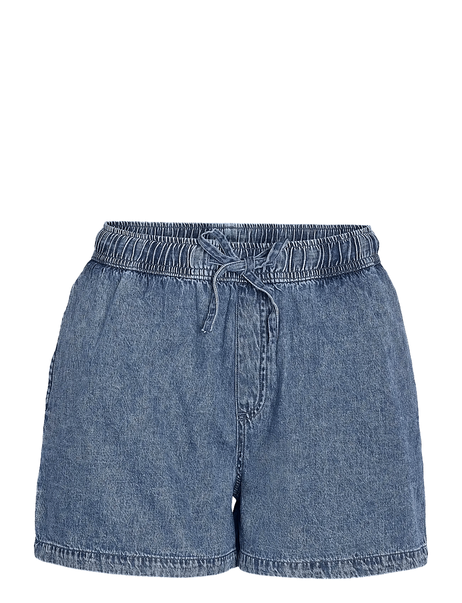 NOISY MAY - NMENZA MW REG ELAS SHORTS MG004MB NOOS - lühikesed teksapüksid - medium blue denim - 1