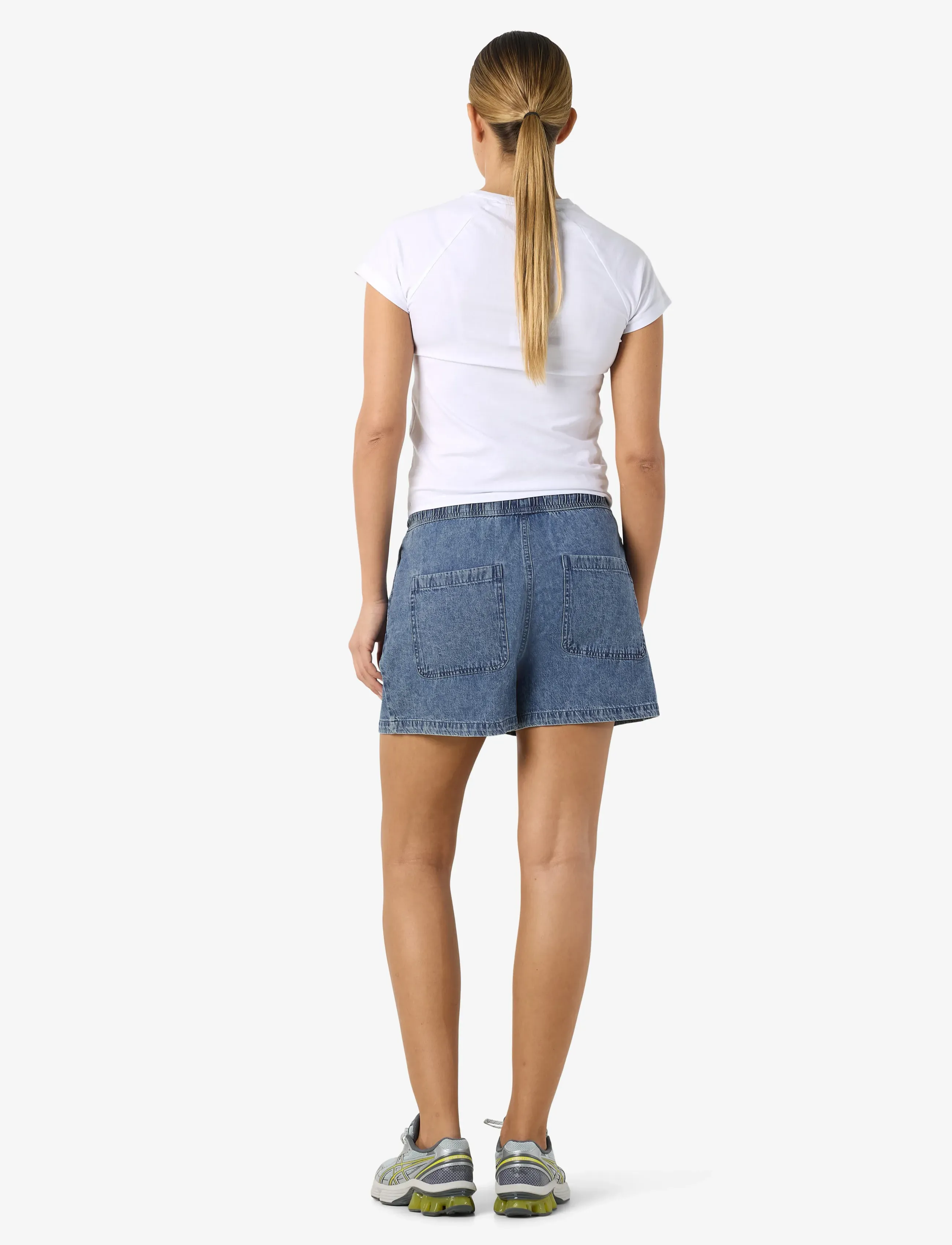 NOISY MAY - NMENZA MW REG ELAS SHORTS MG004MB NOOS - jorts - medium blue denim - 4