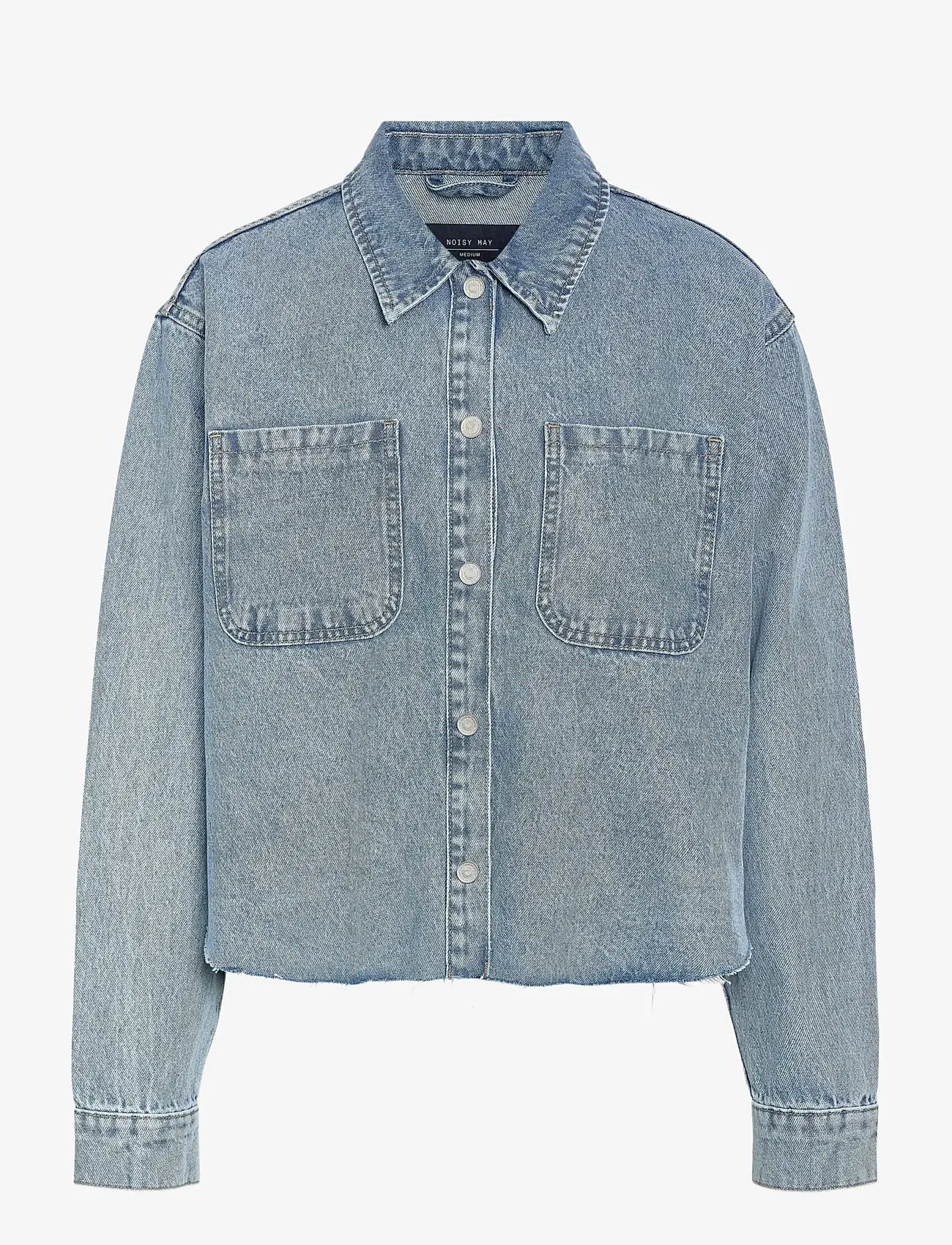 NOISY MAY - NMALVA L/S DENIM SH SHCKET  AZ452LB - kevättakit - light blue denim - 1