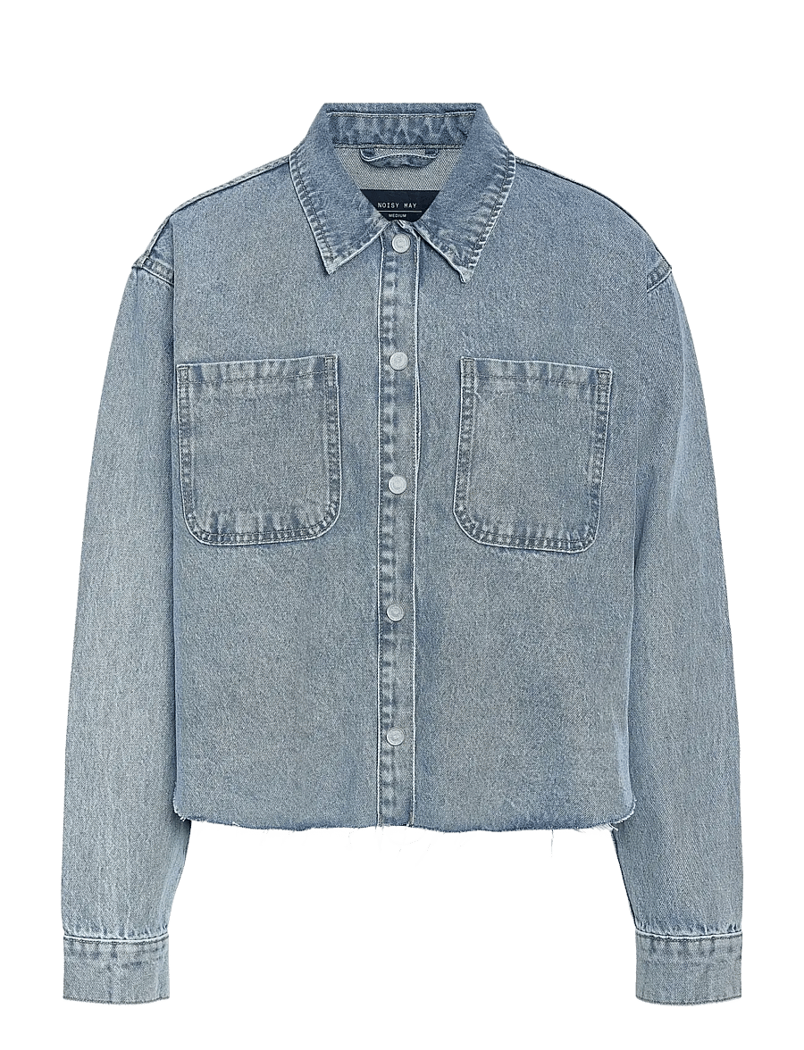 NOISY MAY - NMALVA L/S DENIM SH SHCKET AZ452LB NOOS - denim shirts - light blue denim - 1