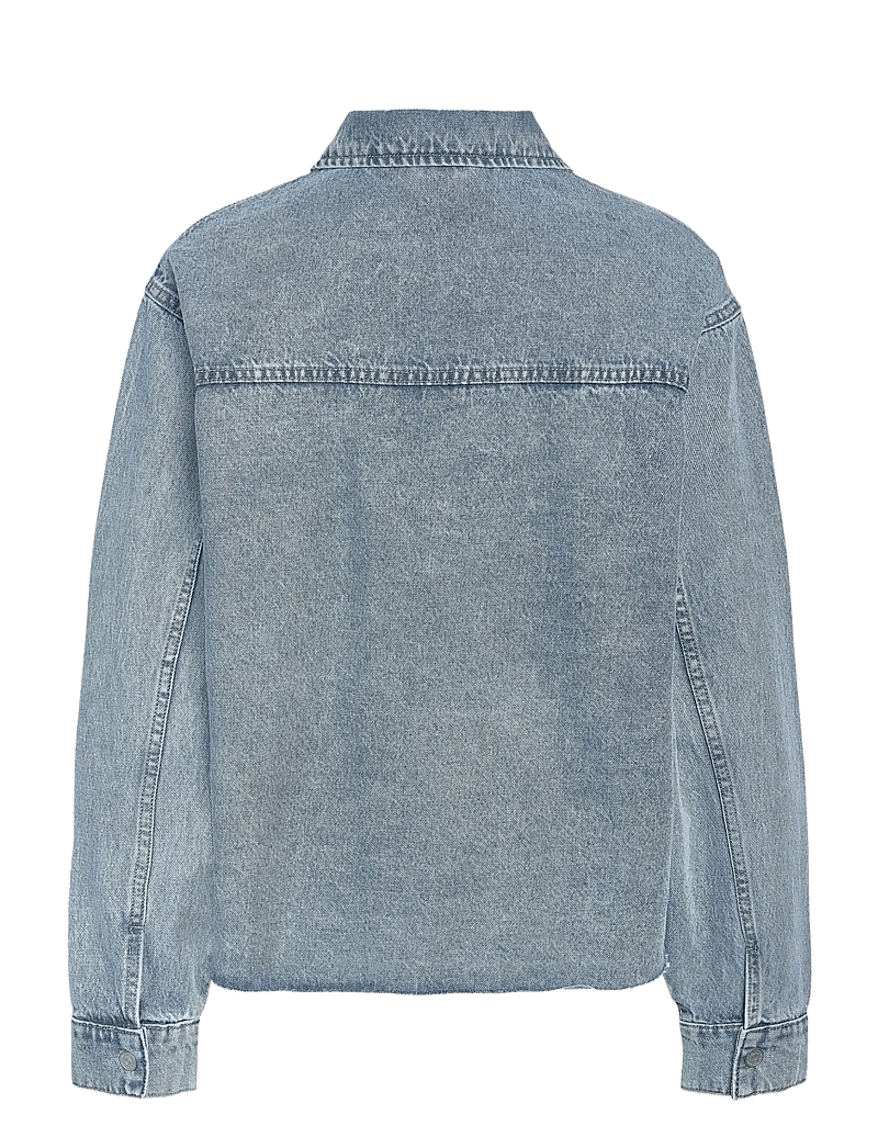 NOISY MAY - NMALVA L/S DENIM SH SHCKET AZ452LB - kevättakit - light blue denim - 2