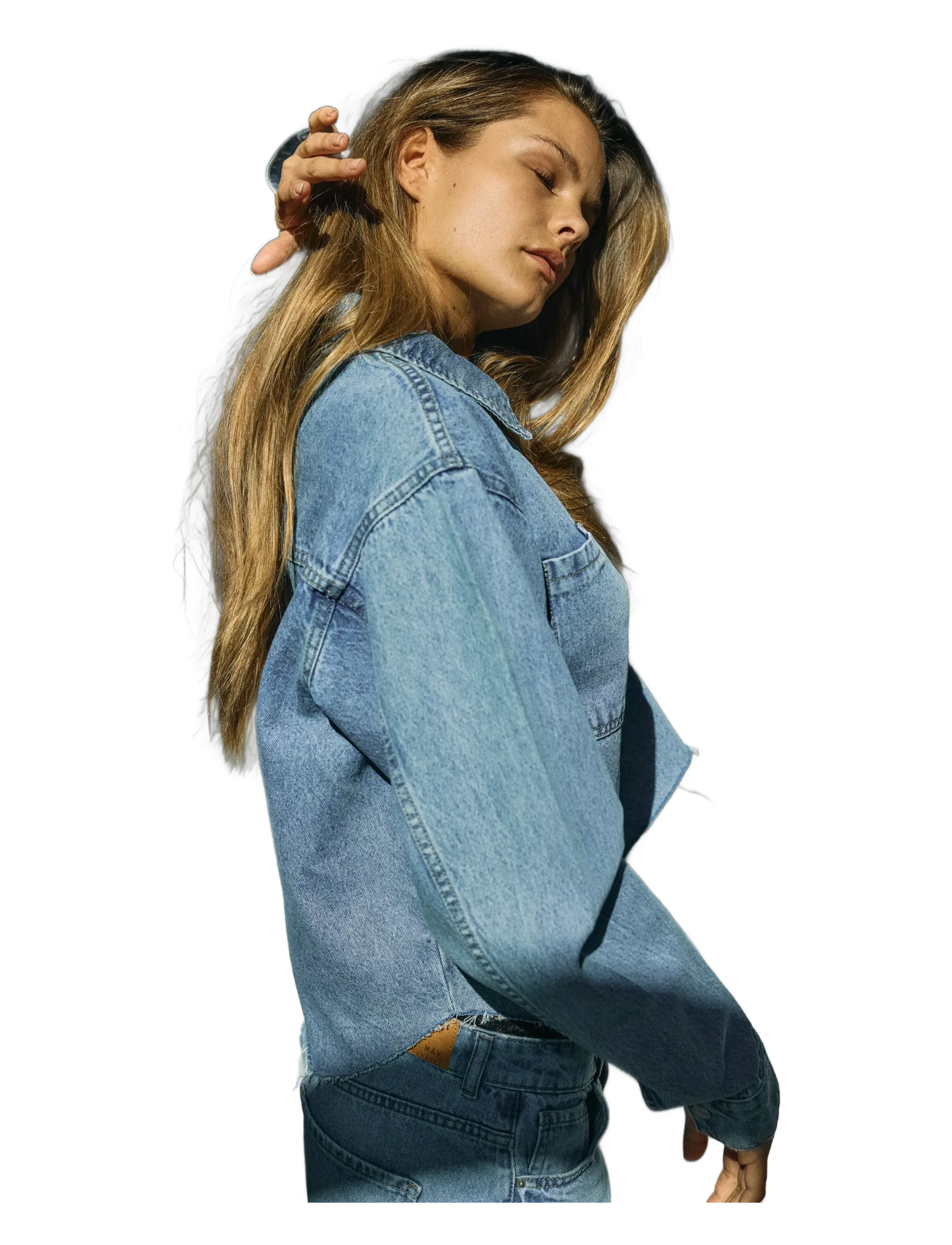 NOISY MAY Nmalva L/S Denim Sh Shcket Az452Lb Noos skjortor dam – bild 6