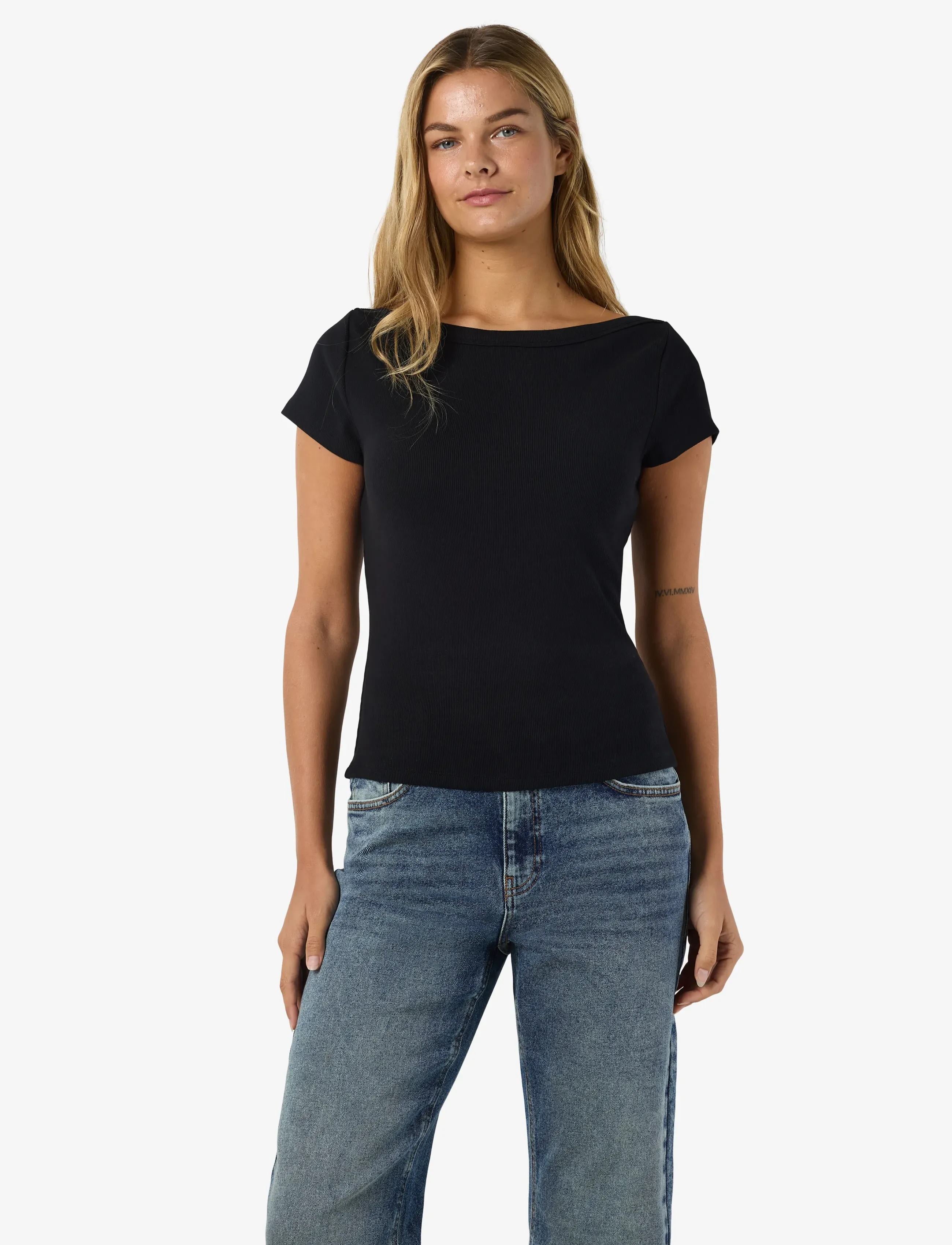 NOISY MAY Nmmaya S/S Boatneck Top Noos toppar dam – bild 6