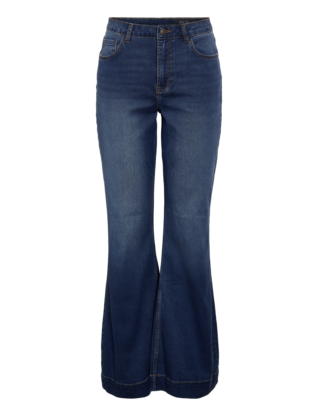 NOISY MAY - NMROOXY HW SLIM FLARED JNS VI580MB NOOS - flared jeans - medium blue denim - 1
