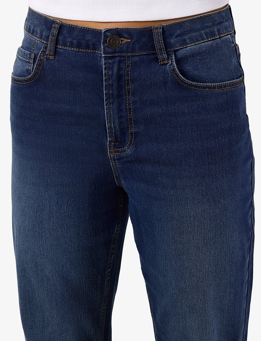 NOISY MAY - NMROOXY HW SLIM FLARED JNS VI580MB NOOS - schlaghosen - medium blue denim - 5