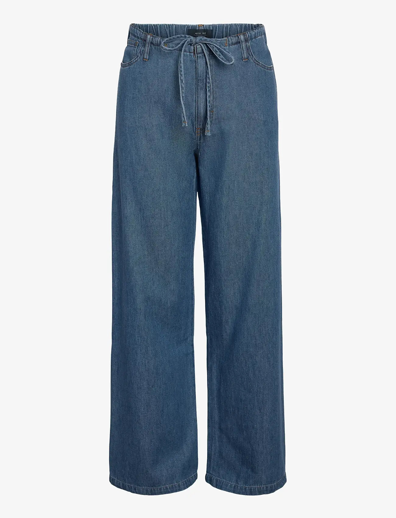 NOISY MAY - NMRINE NW WIDE PANTS  MG009MB NOOS - brede jeans - medium blue denim - 1