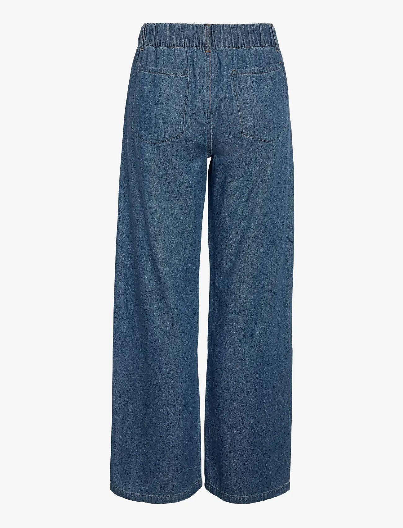 NOISY MAY - NMRINE NW WIDE PANTS  MG009MB NOOS - brede jeans - medium blue denim - 2
