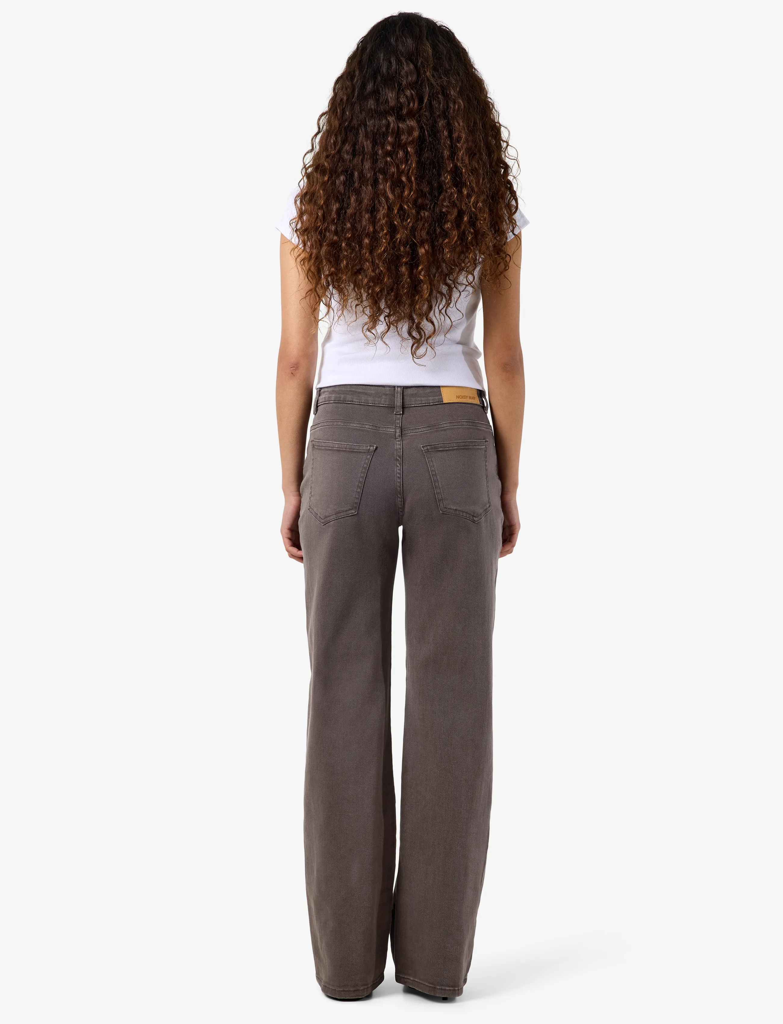 NOISY MAY - NMYOLANDA MW STRAIGHT JEANS COLORED NOOS - raka jeans - chocolate brown - 4