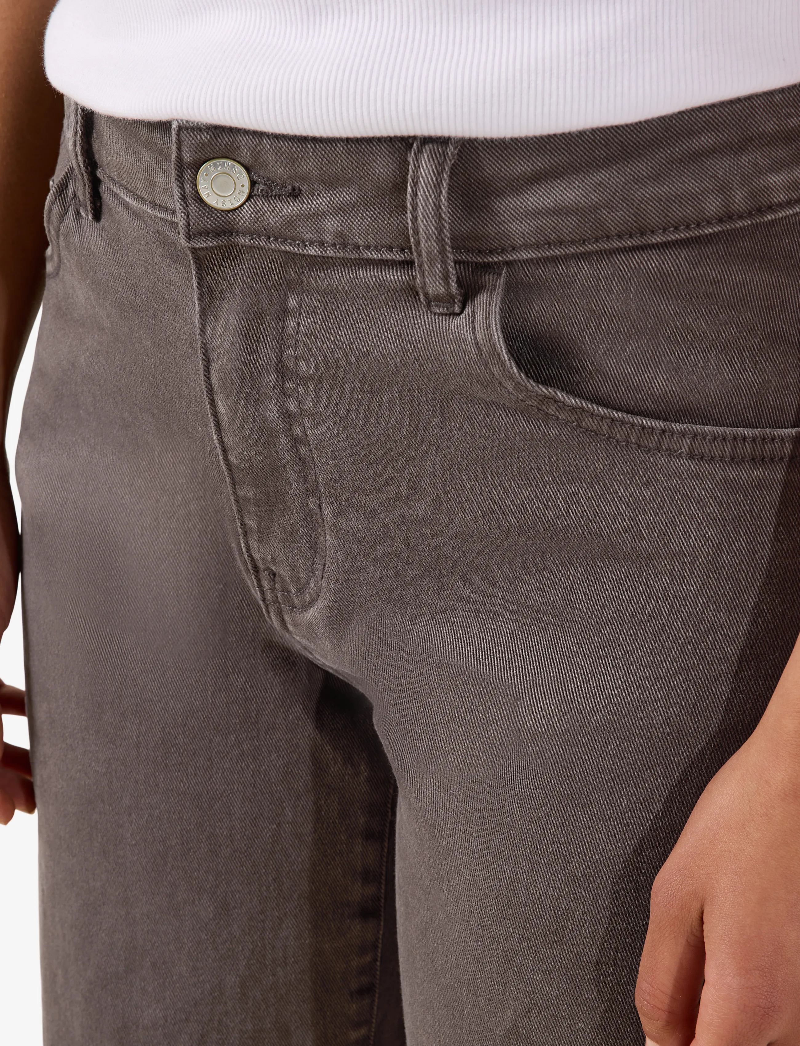 NOISY MAY - NMYOLANDA MW STRAIGHT JEANS COLORED NOOS - raka jeans - chocolate brown - 5
