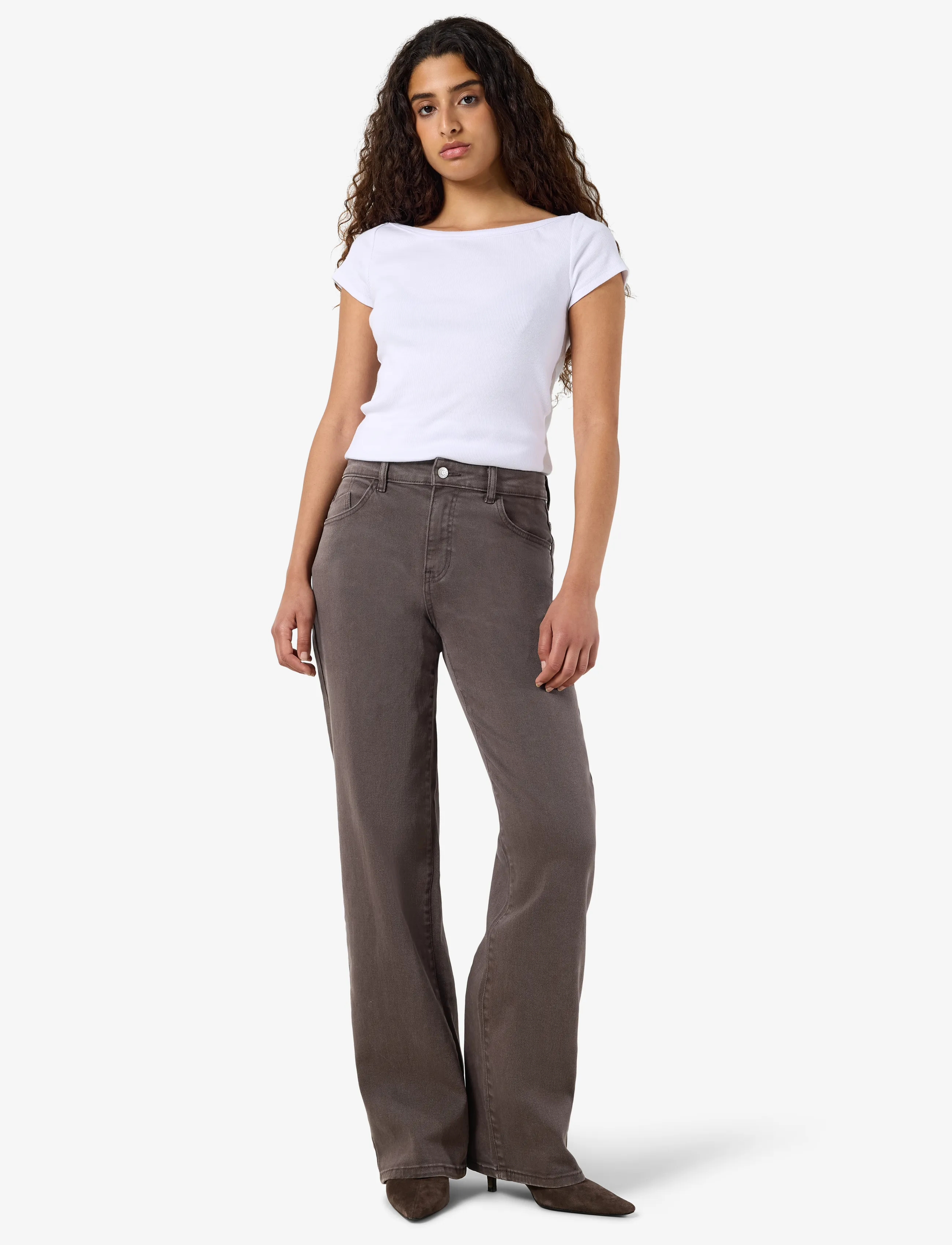 NOISY MAY Nmyolanda Mw Straight Jeans Colored Noos dam – bild 6