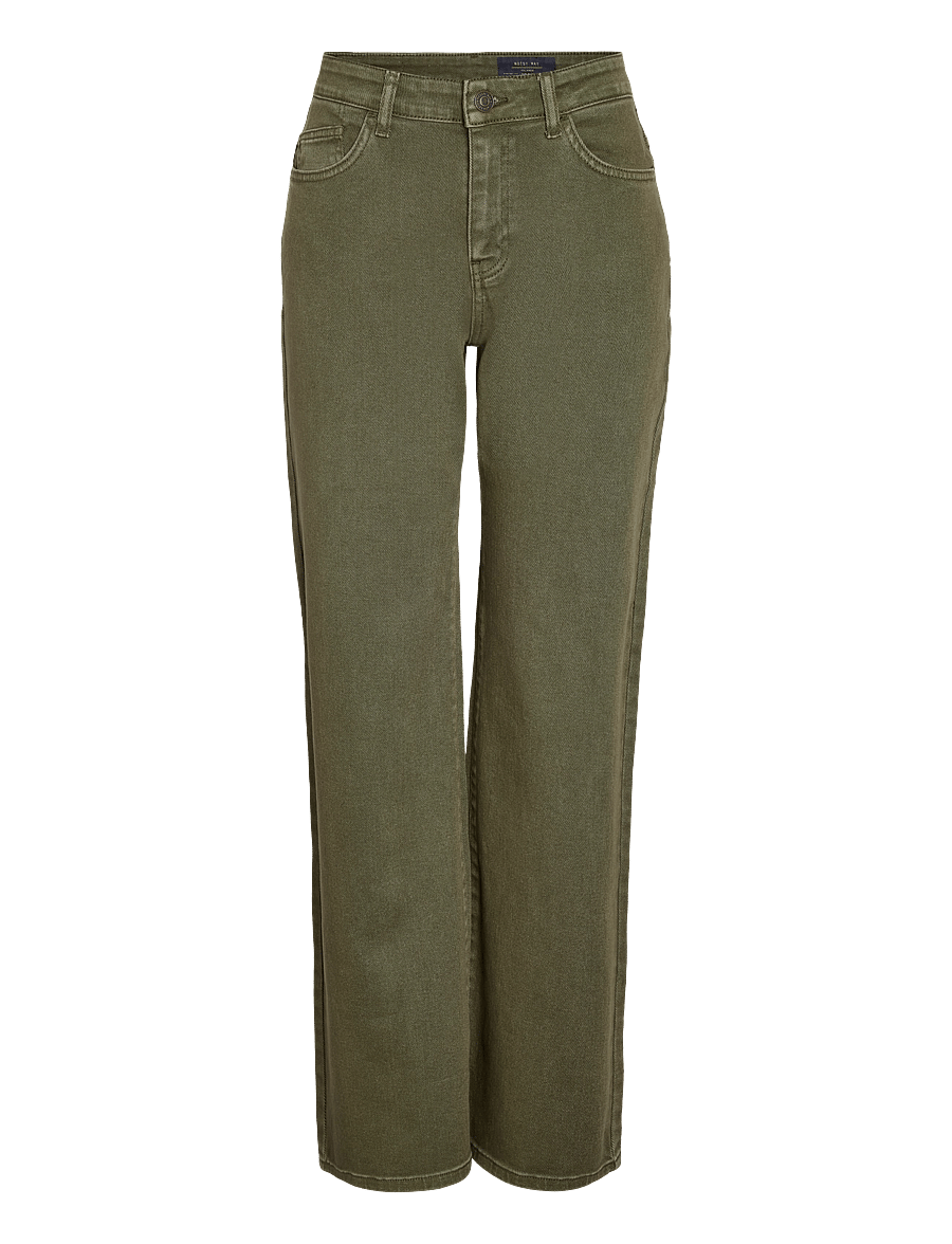 NOISY MAY - NMYOLANDA MW STRAIGHT JEANS COLORED NOOS - gerade jeans - kalamata - 1